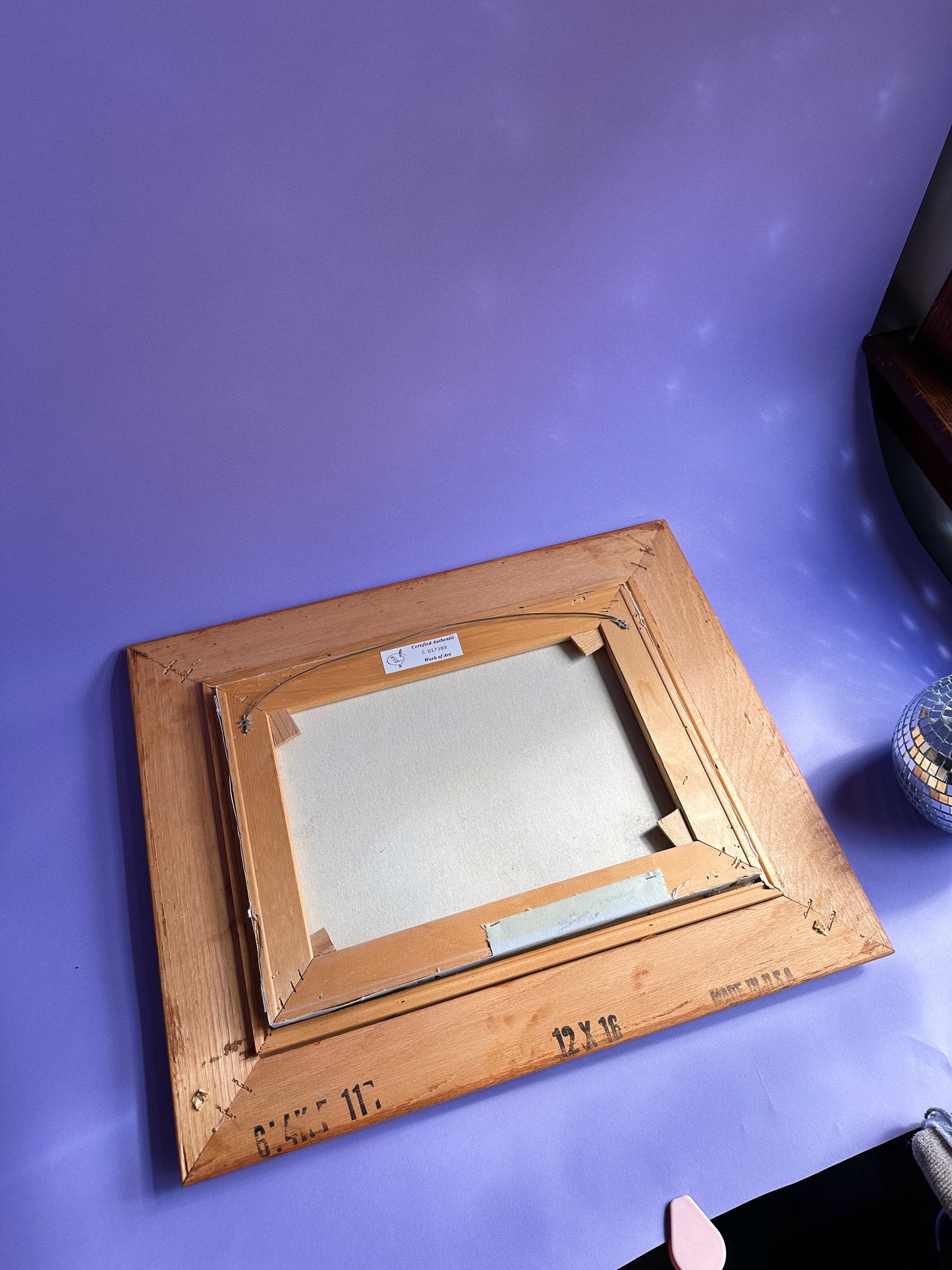 Framed Hamilton Cat & Duck Decoy Oil Painting Folk Country, Cabin Farm House