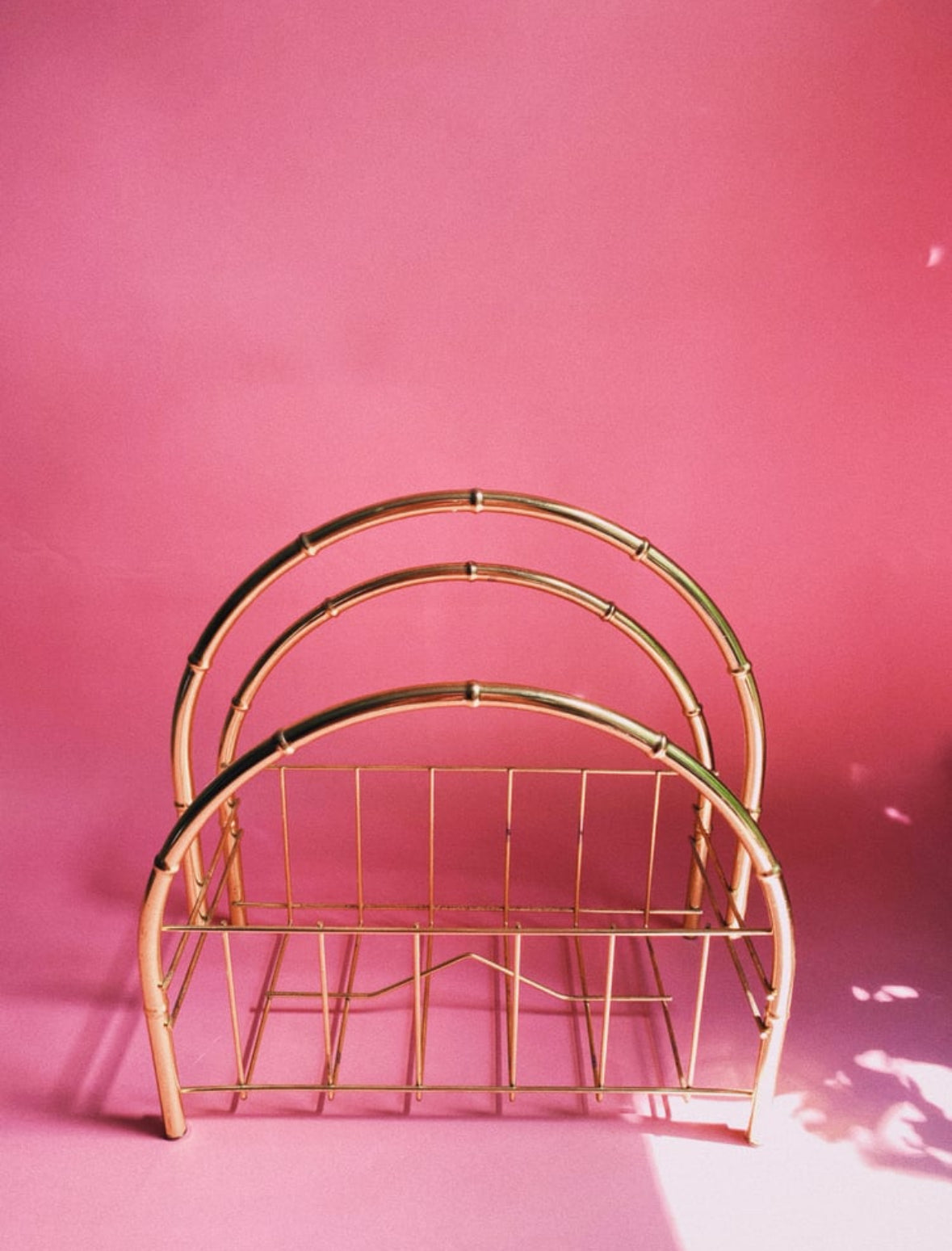 Vintage Brassy Magazine / Book / Vinyl Rack