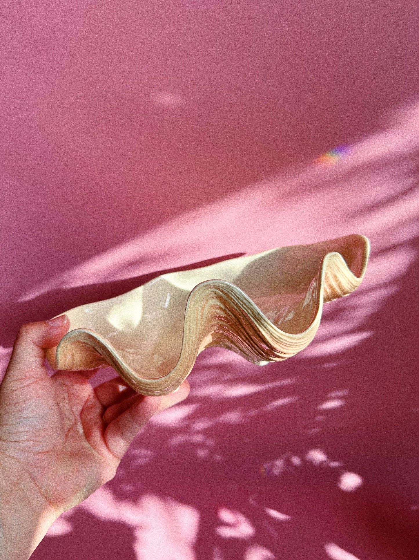 Vintage Ceramic Seashell Dish