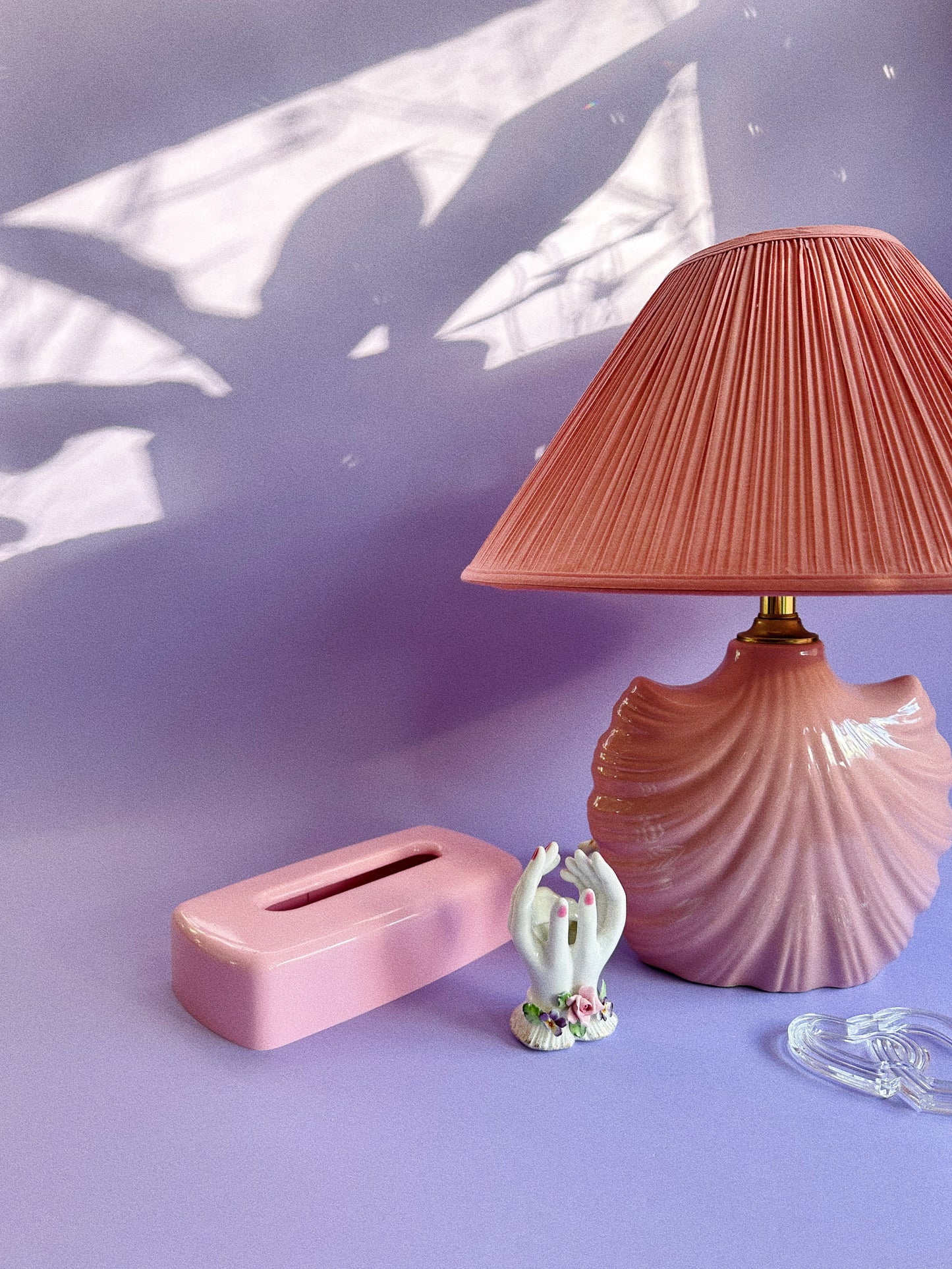 Vintage Porcelain Lamour China Hand Bud Vase