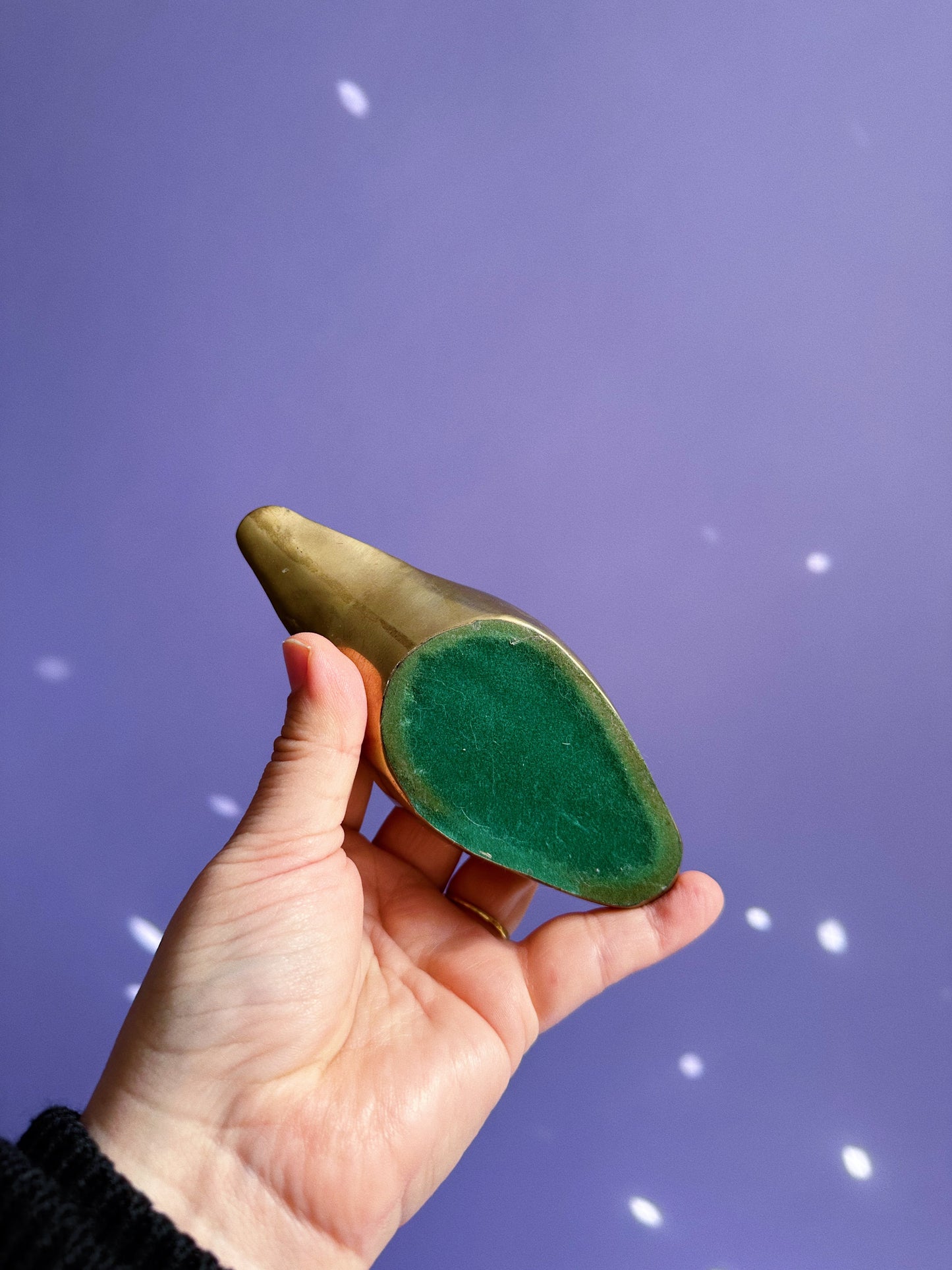 Vintage Brass Duck Candlestick