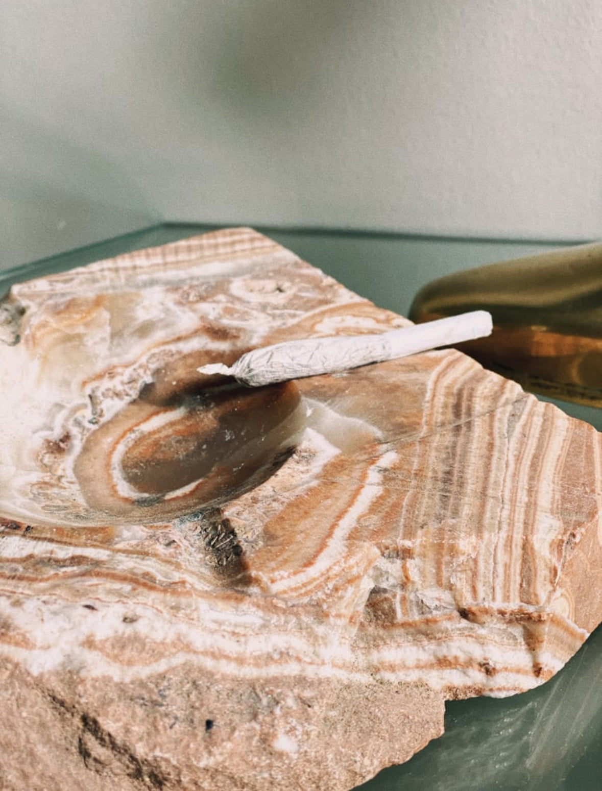 Vintage Heavy Stone Ashtray