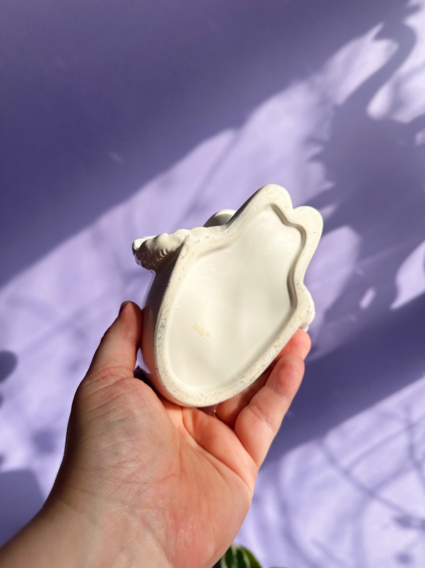 Sweet Vintage Ceramic Cherub Planter / Cache Pot