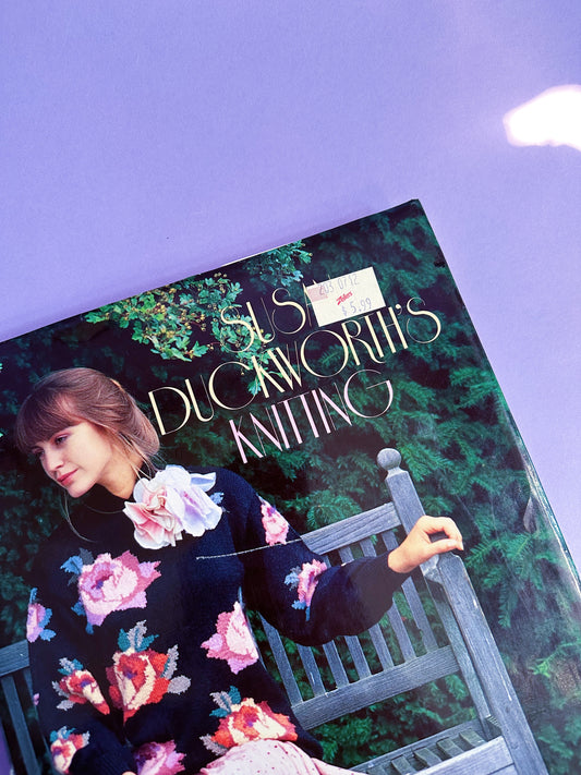 Vintage Susan Duckworths Knitting Hardcover Coffee Table Book