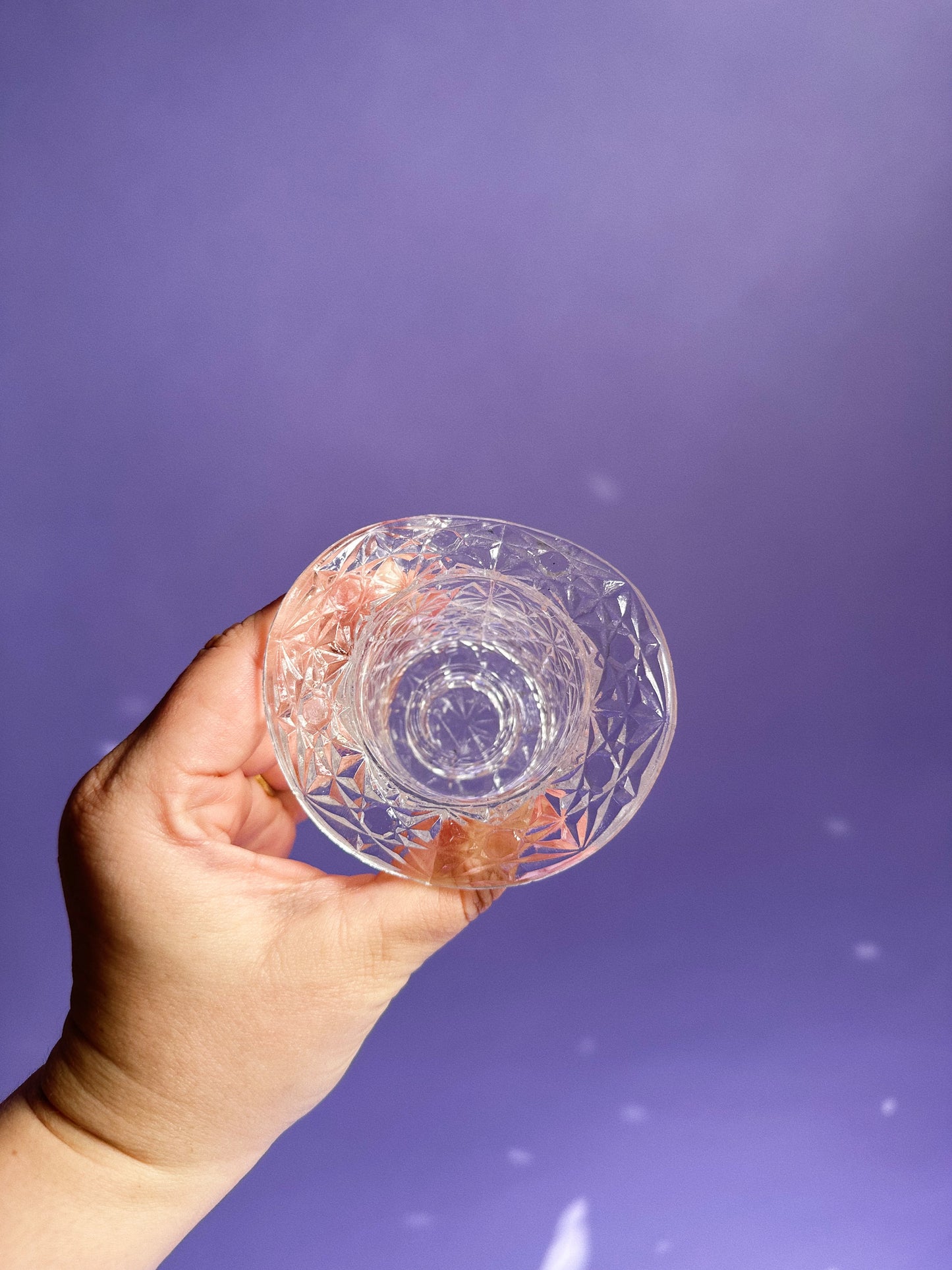 Vintage Glass Hat Match Holder