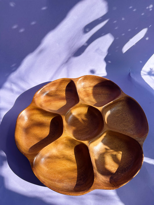 Gorgeous Vintage Wooden Spinning Lazy Susan