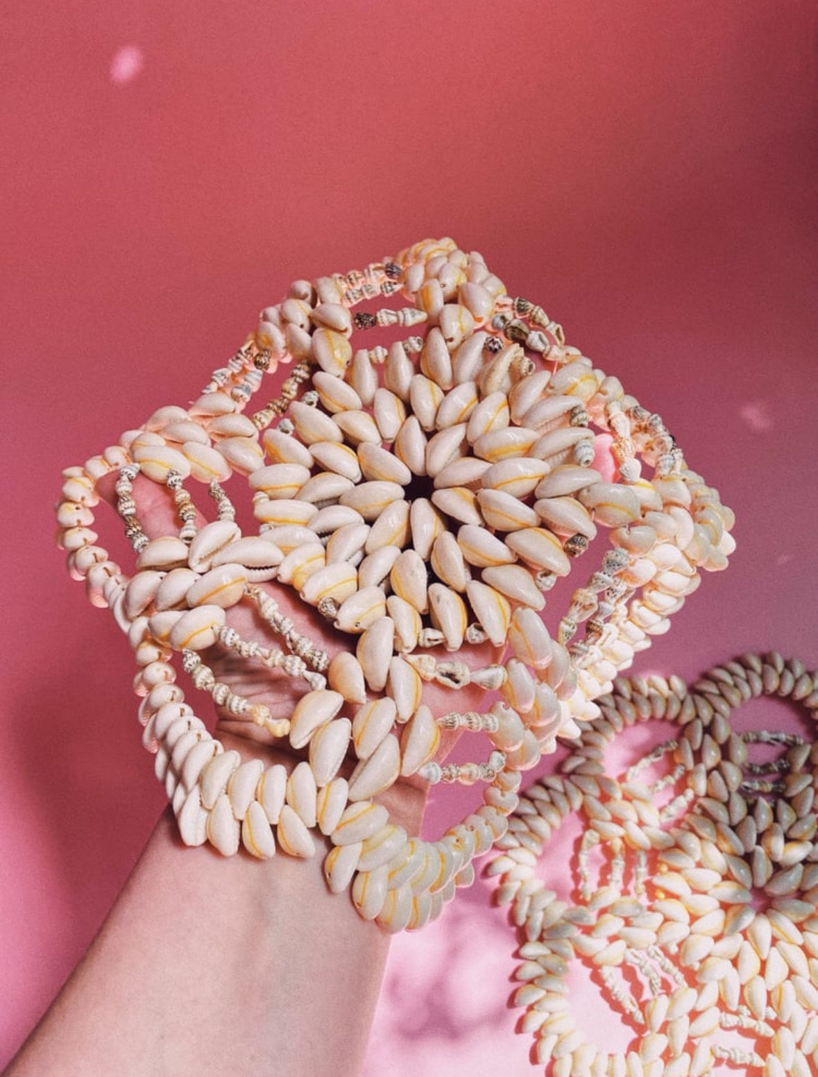 Pair of Vintage Seashell Trivets