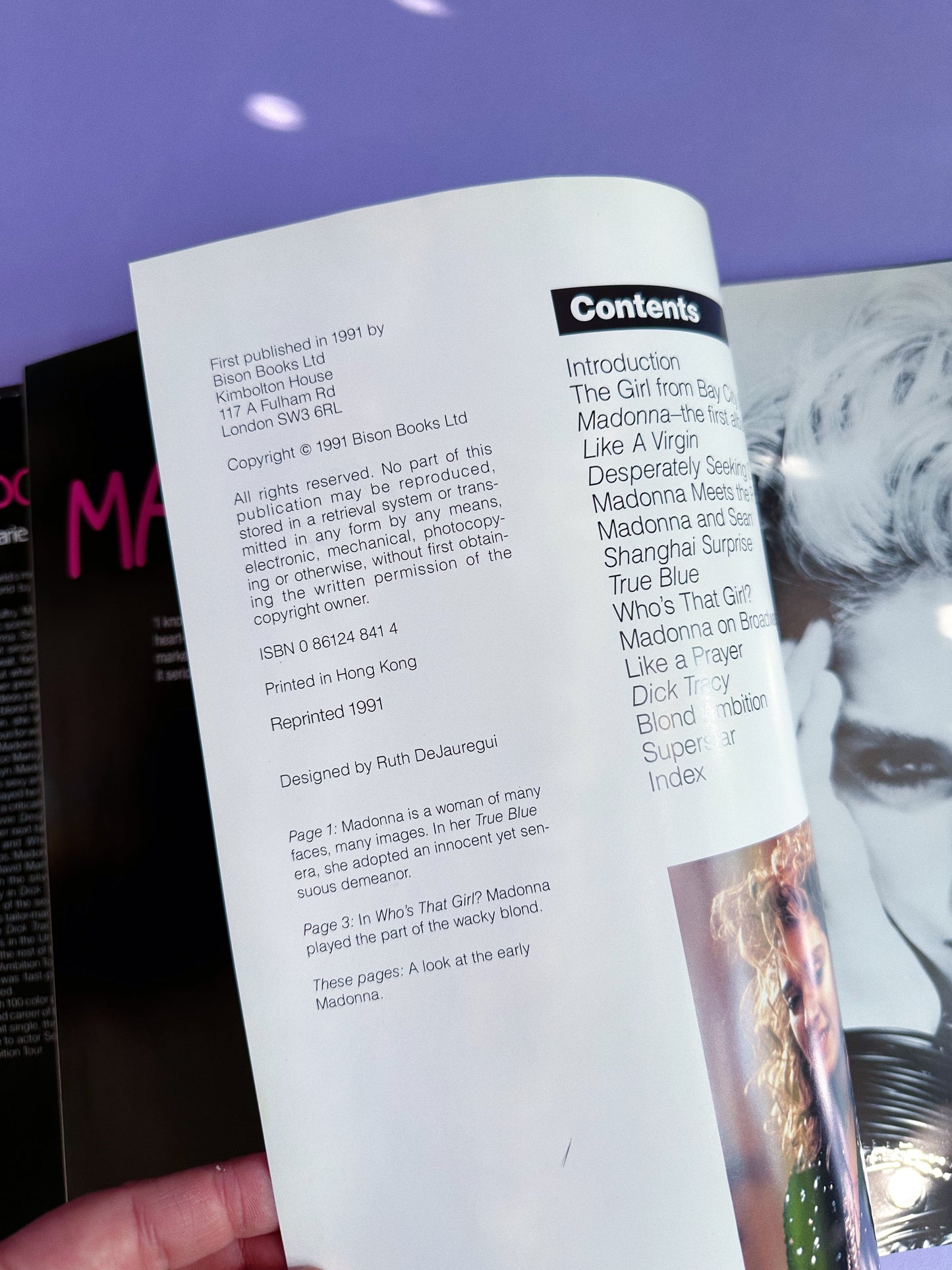 1991 Madonna Hardcover Coffee Table Book