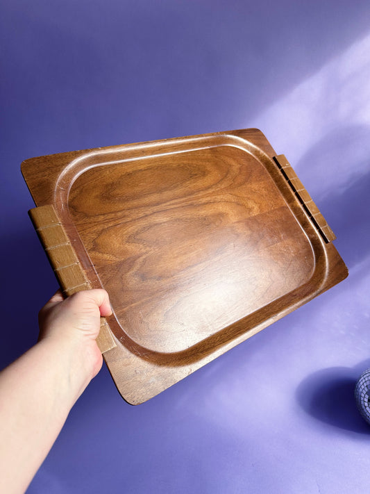 Overton American Walnut Bentwood Tray, 1950s-1960's