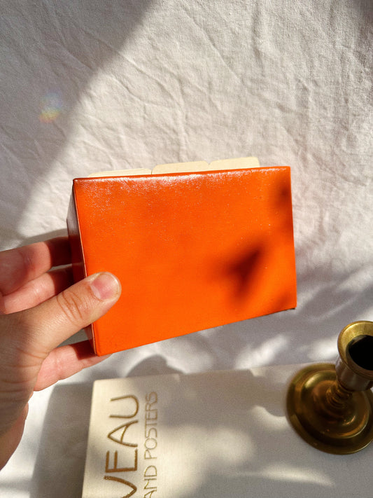 Vintage Orange Recipe Box
