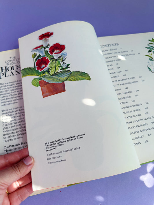 Complete Book of Houseplants Hardcover Coffee Table Book