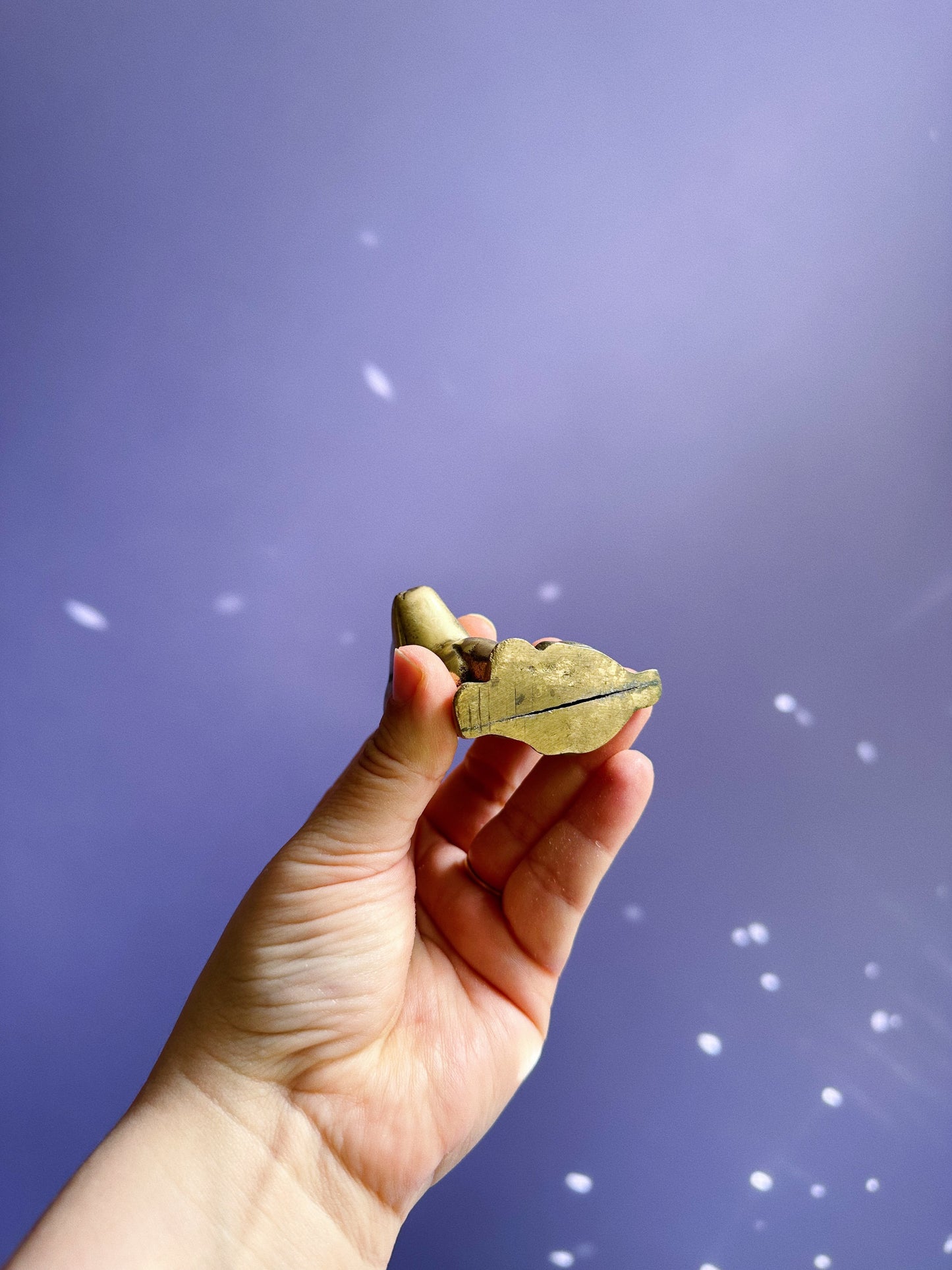 Vintage Solid Brass Dog Sculpture