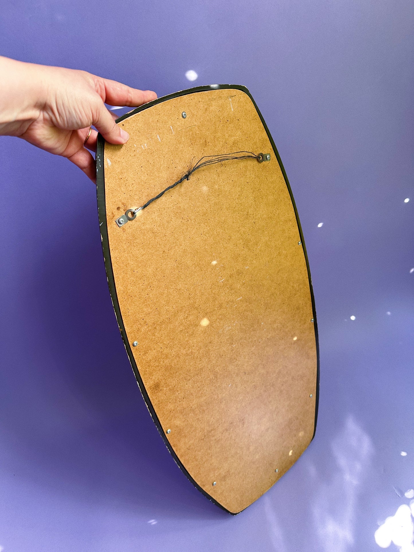 Vintage Brown MCM Syroco Mirror