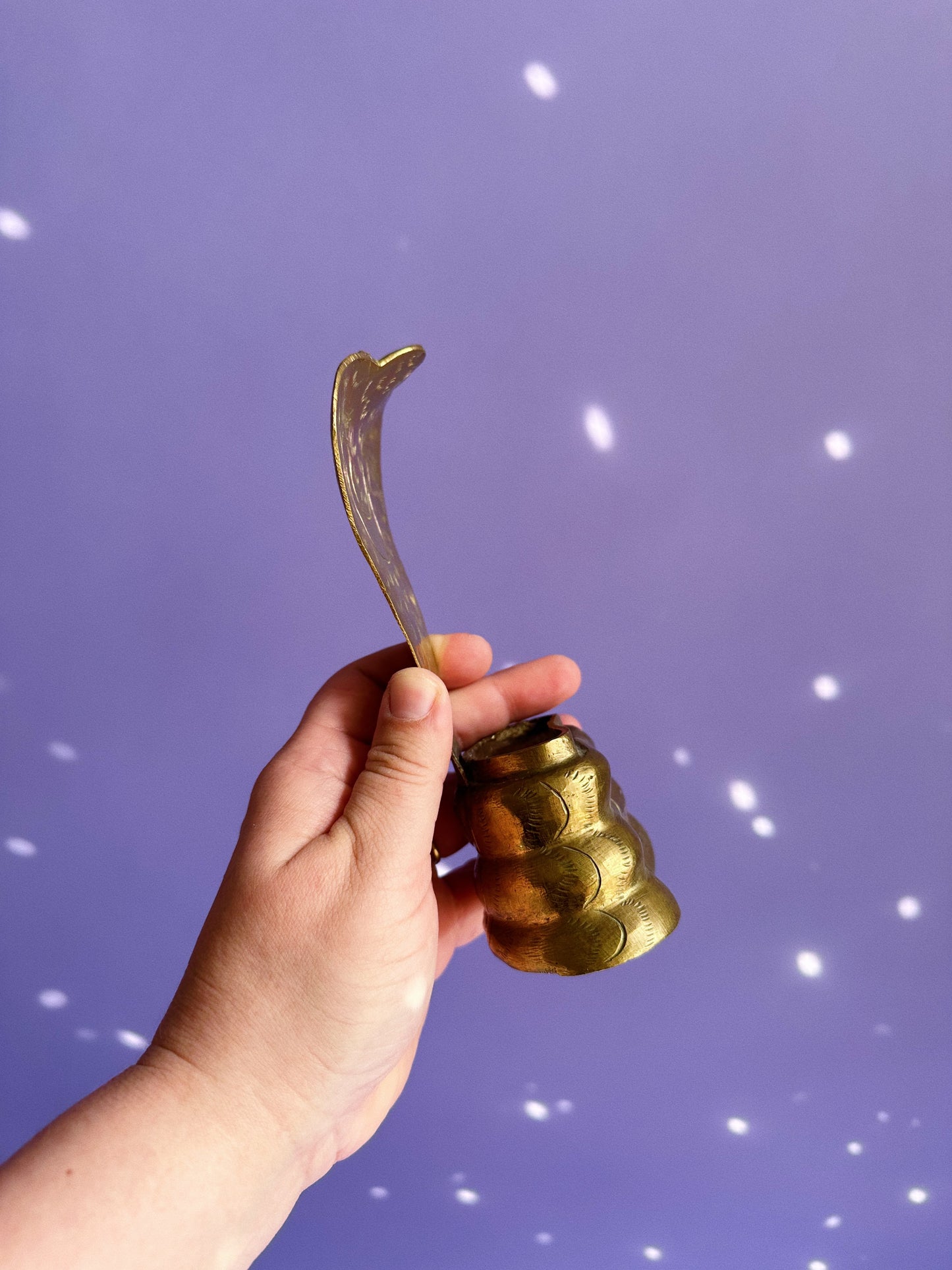 Vintage Brass Cobra Sculpture / Incense Burner