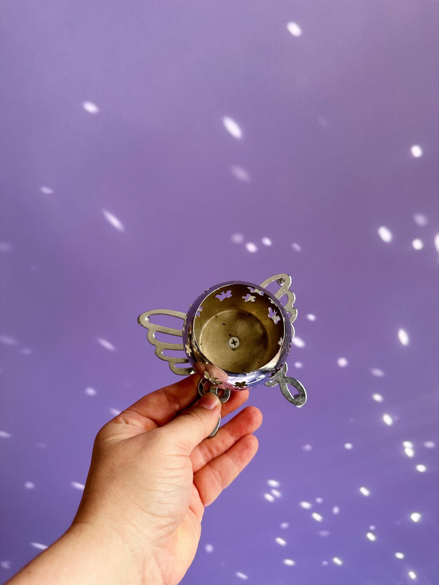 Metal Butterfly Tealight Candle Holder