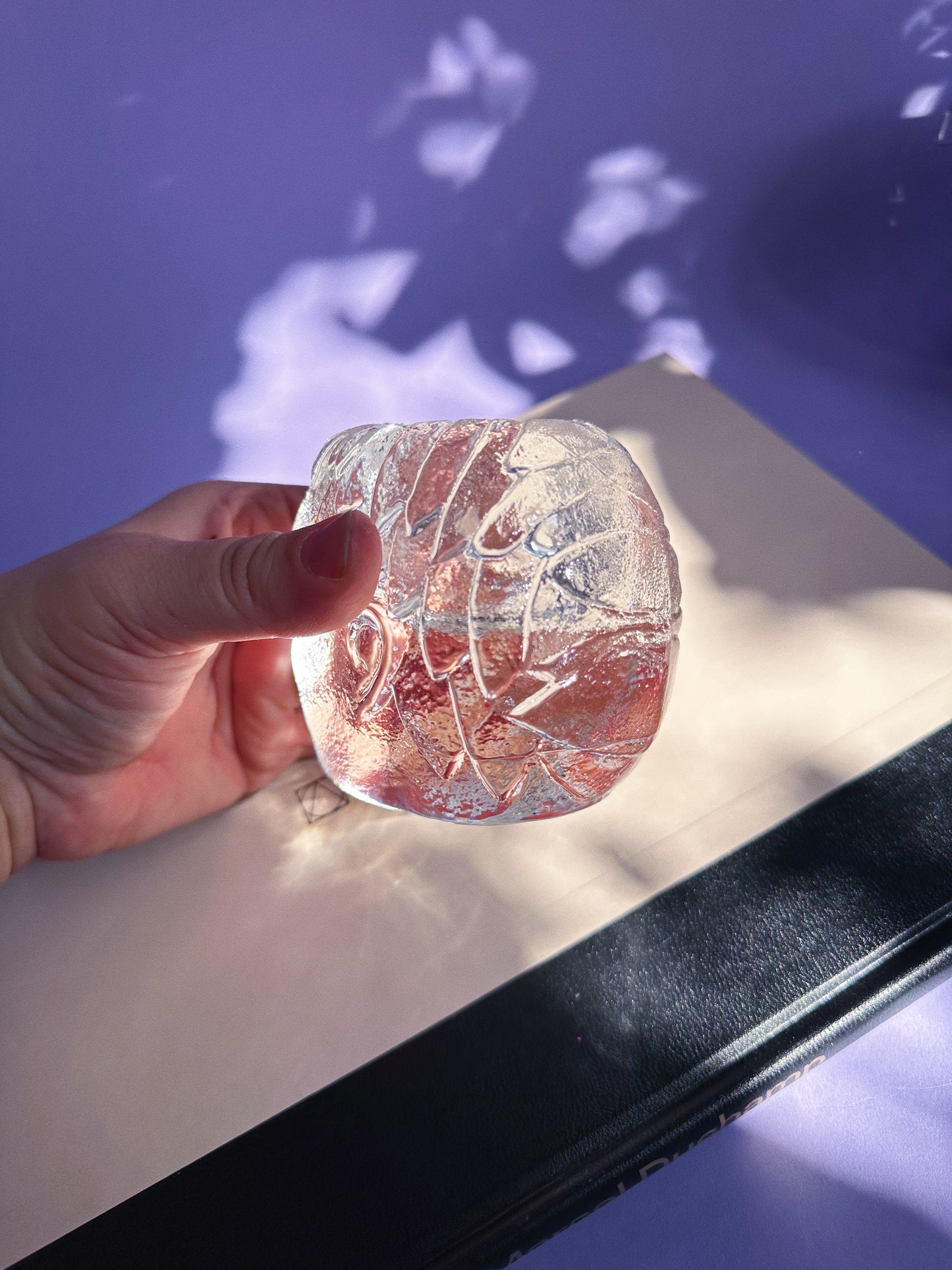 Vintage Kosta Boda Art Glass Head Candle Holder Designed by Bertil Vallien