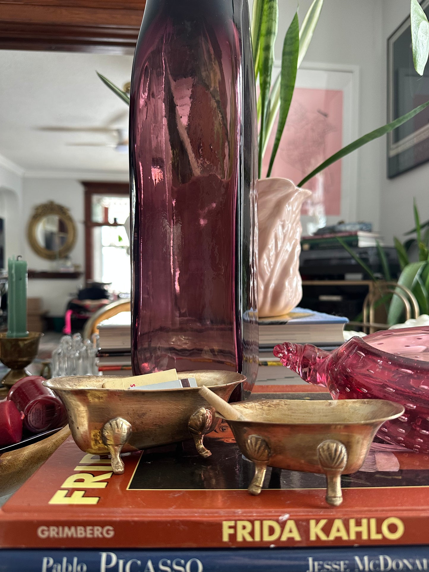 Vintage Brass Bath Tub Sculptures