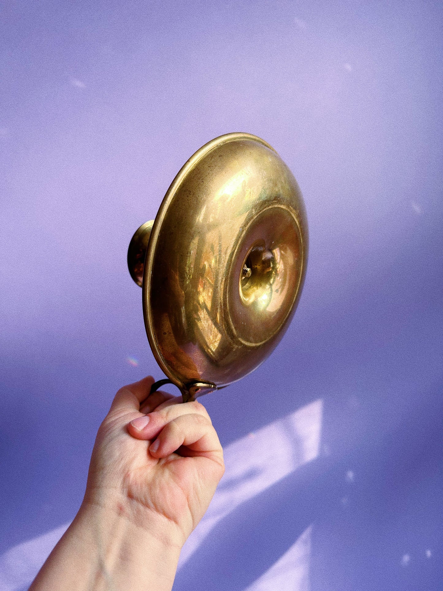 Large Vintage Brass Chamber Candlestick