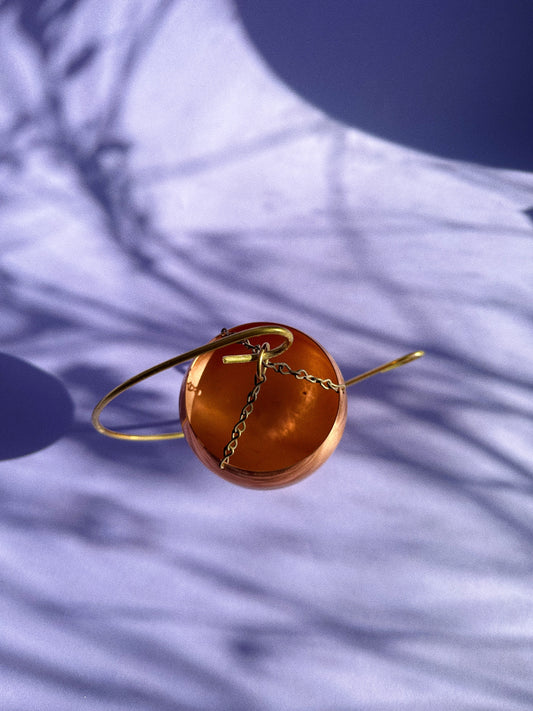 Vintage 1970s Coppercraft Votive / Succulent / Plant Holder Brass Stand