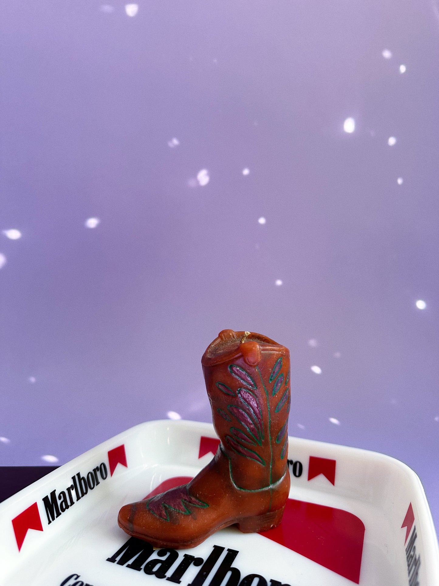 Vintage Cowboy Boot Candle