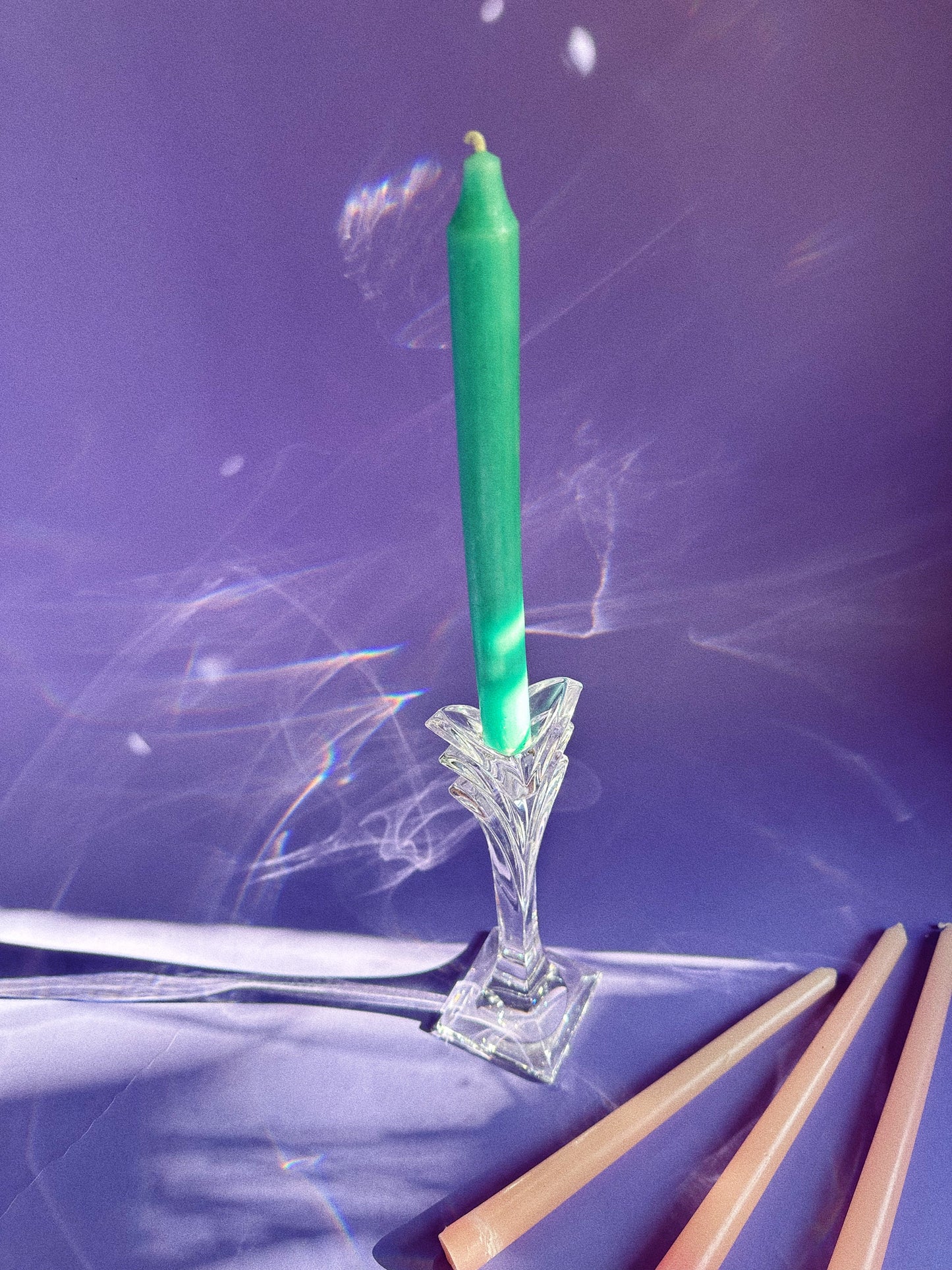 Vintage Mikasa Deco Heavy Crystal Candleholder