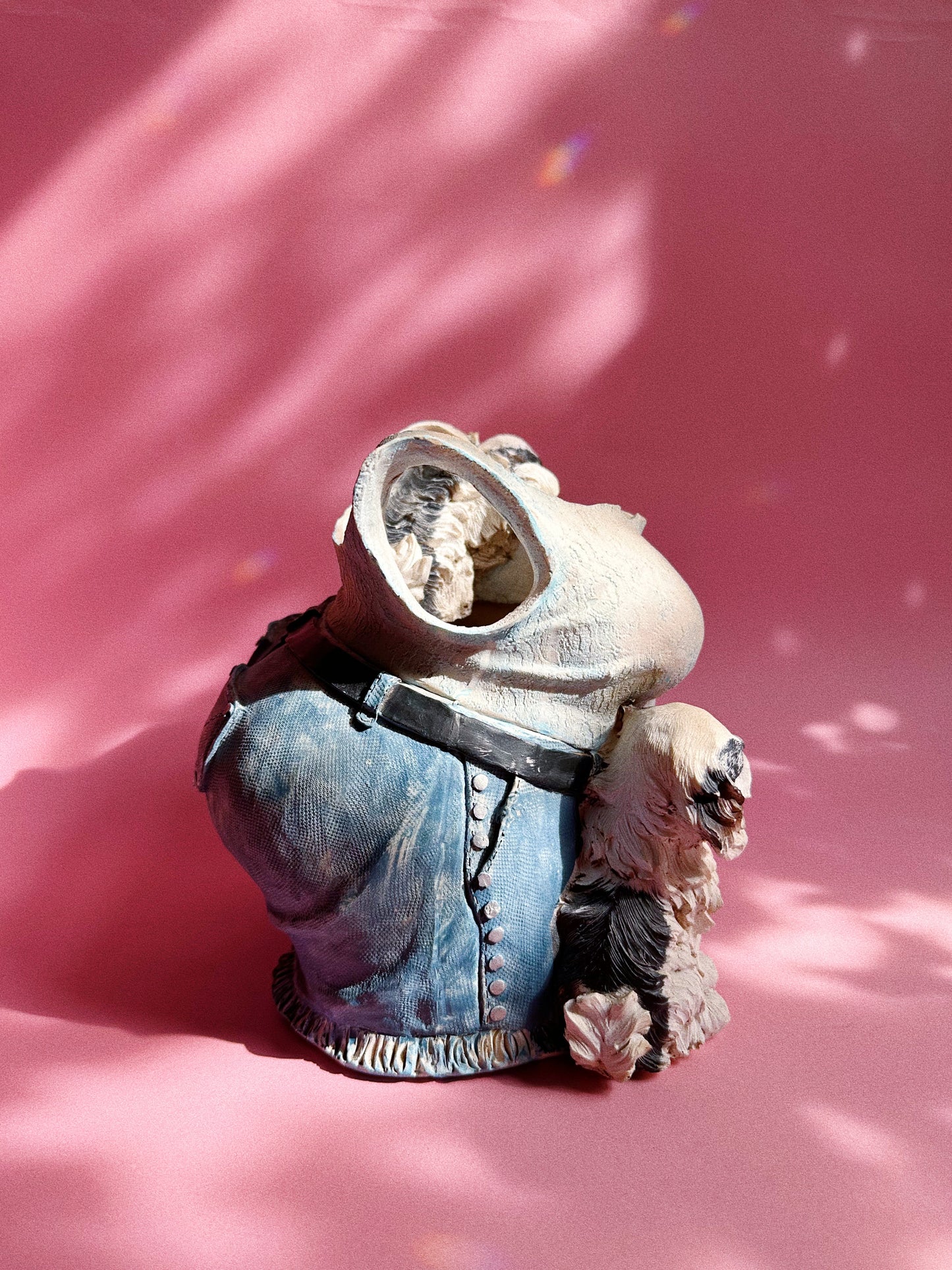 Fun Unglazed Ceramic Body Planter