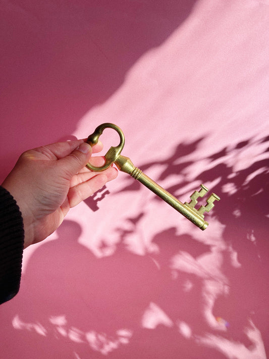 Vintage Solid Brass Skeleton Key Bottle Opener