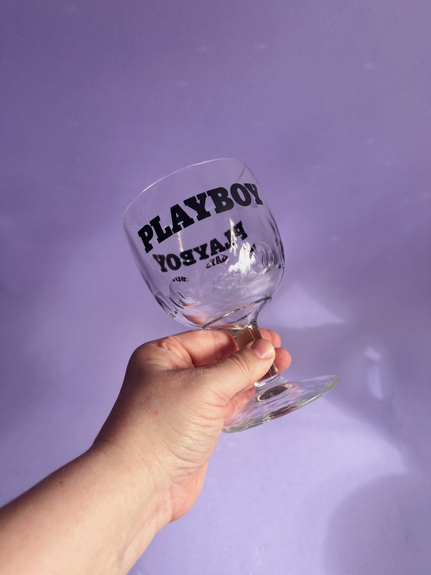 Vintage Playboy Glass Stemware