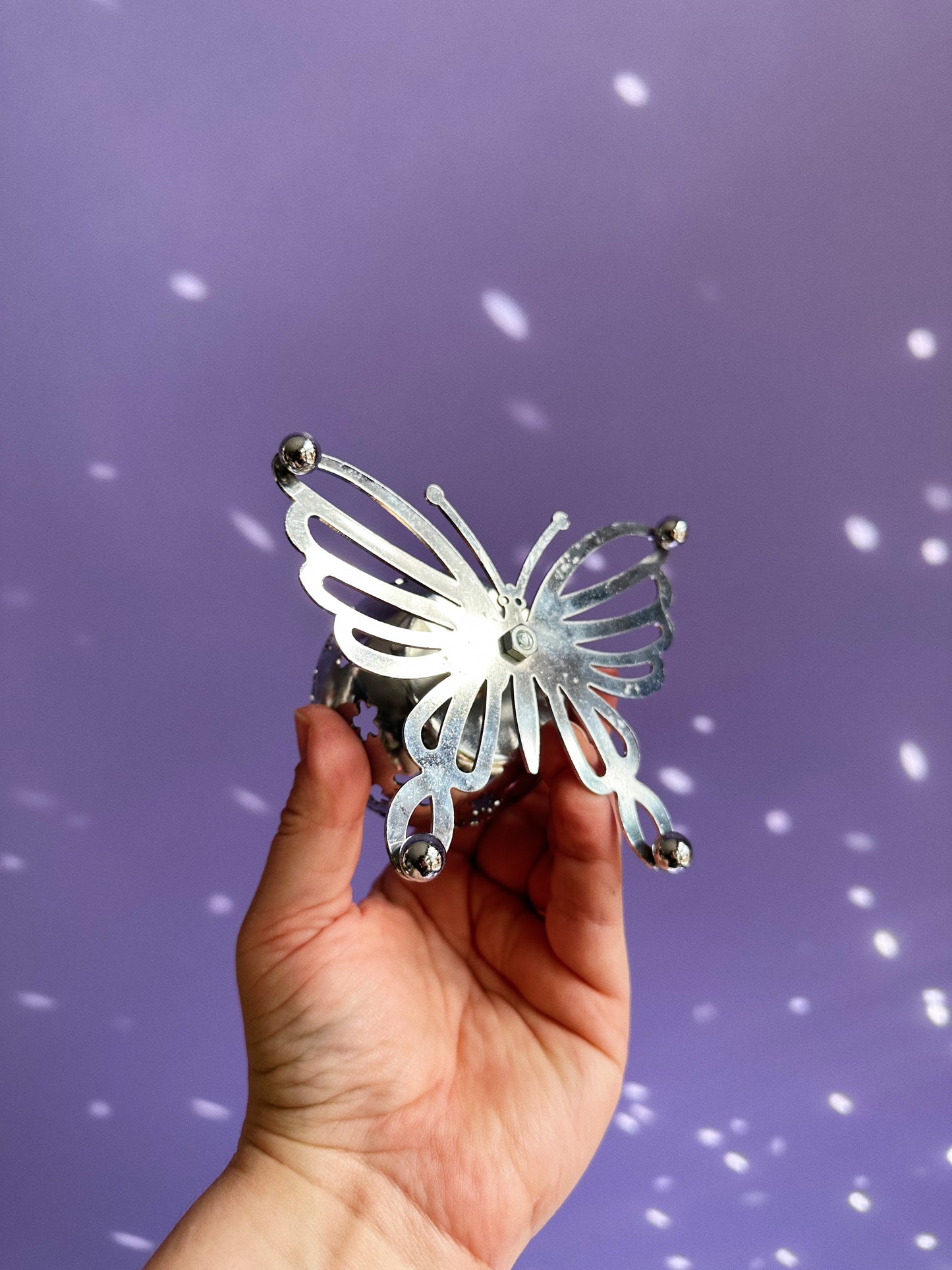 Metal Butterfly Tealight Candle Holder