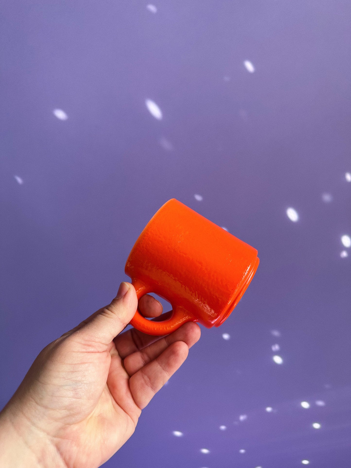 Vintage Hazel Atlas Orange Peel Coffee Mugs