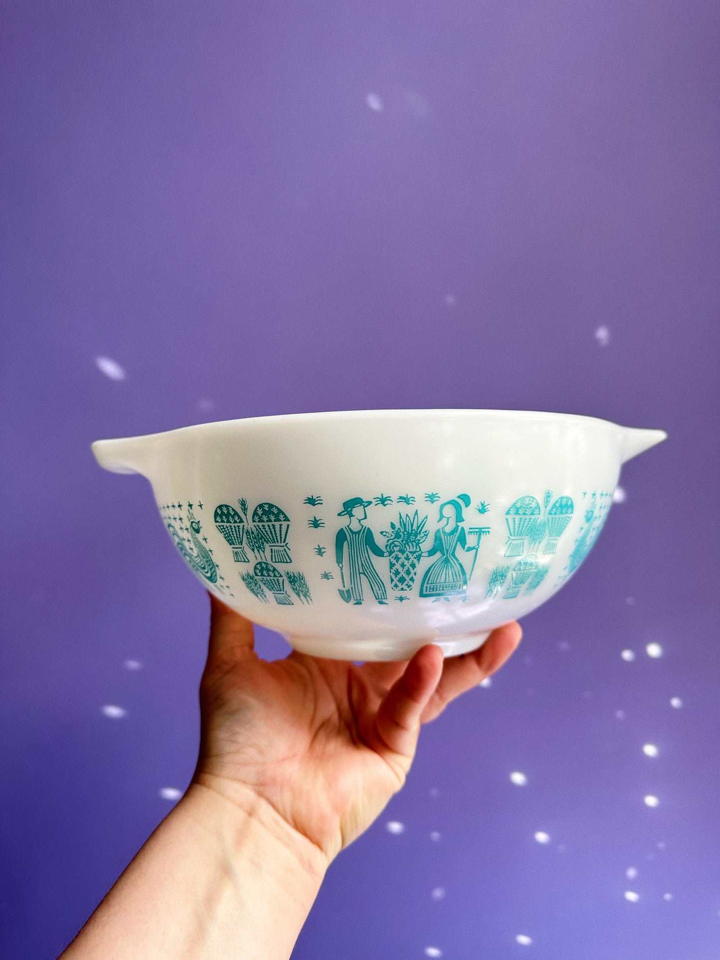 Vintage Pyrex Amish Butterprint Cinderella Bowl 443