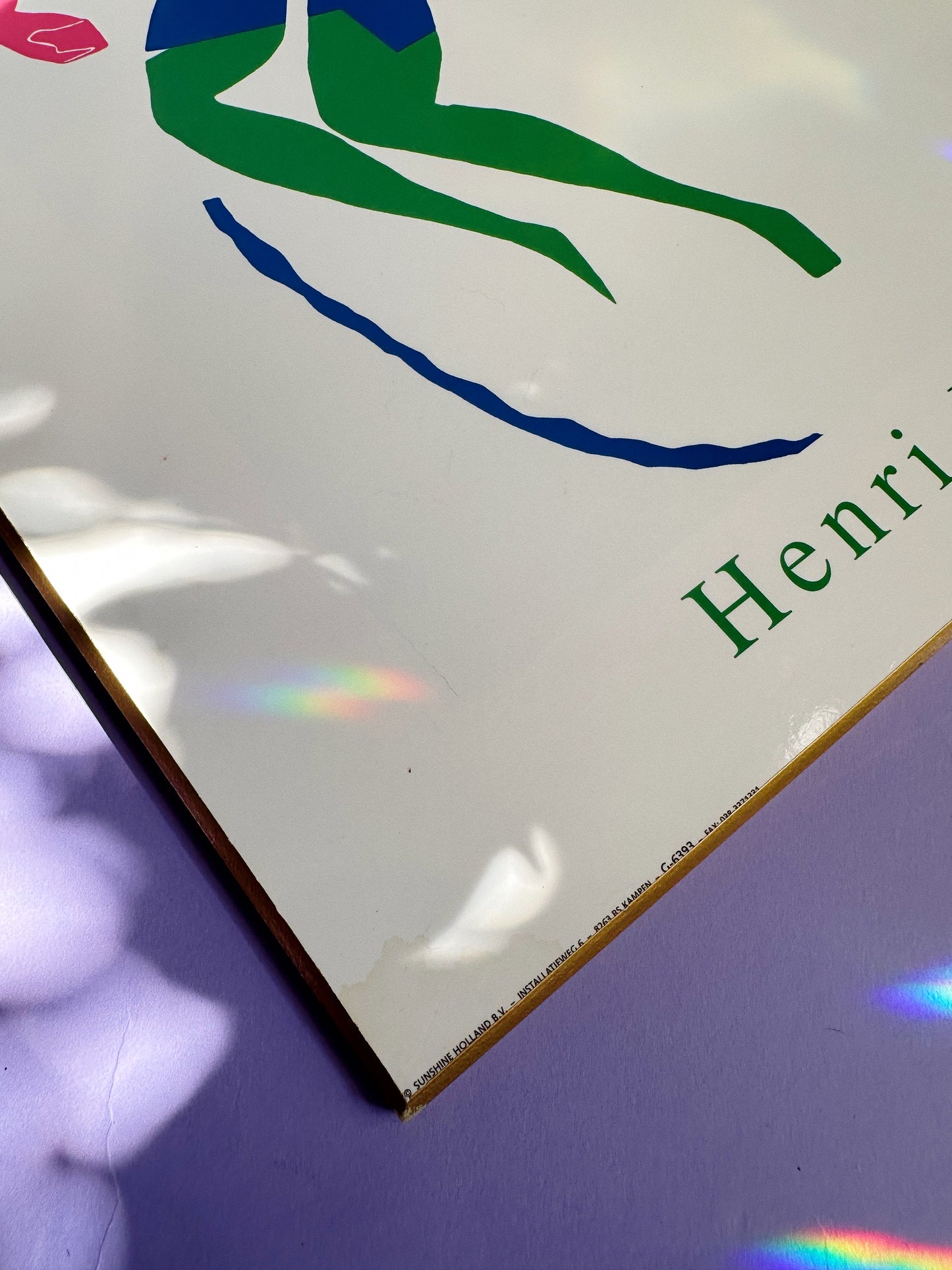 Matisse Blue Nude With Green Stockings Rare Authentic 1997 Wood Plaque Art Print