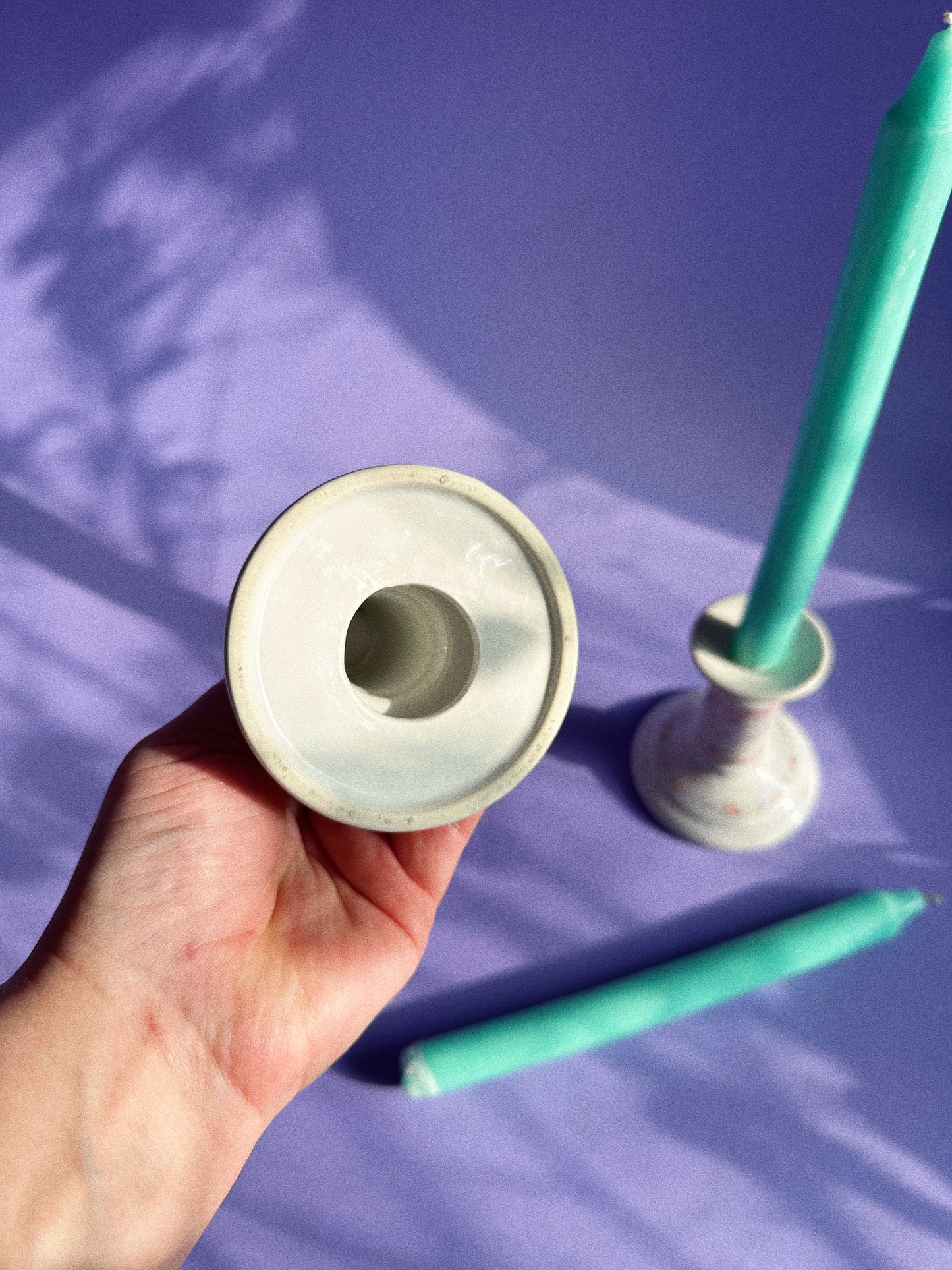 Cute Vintage Ceramic Candlesticks