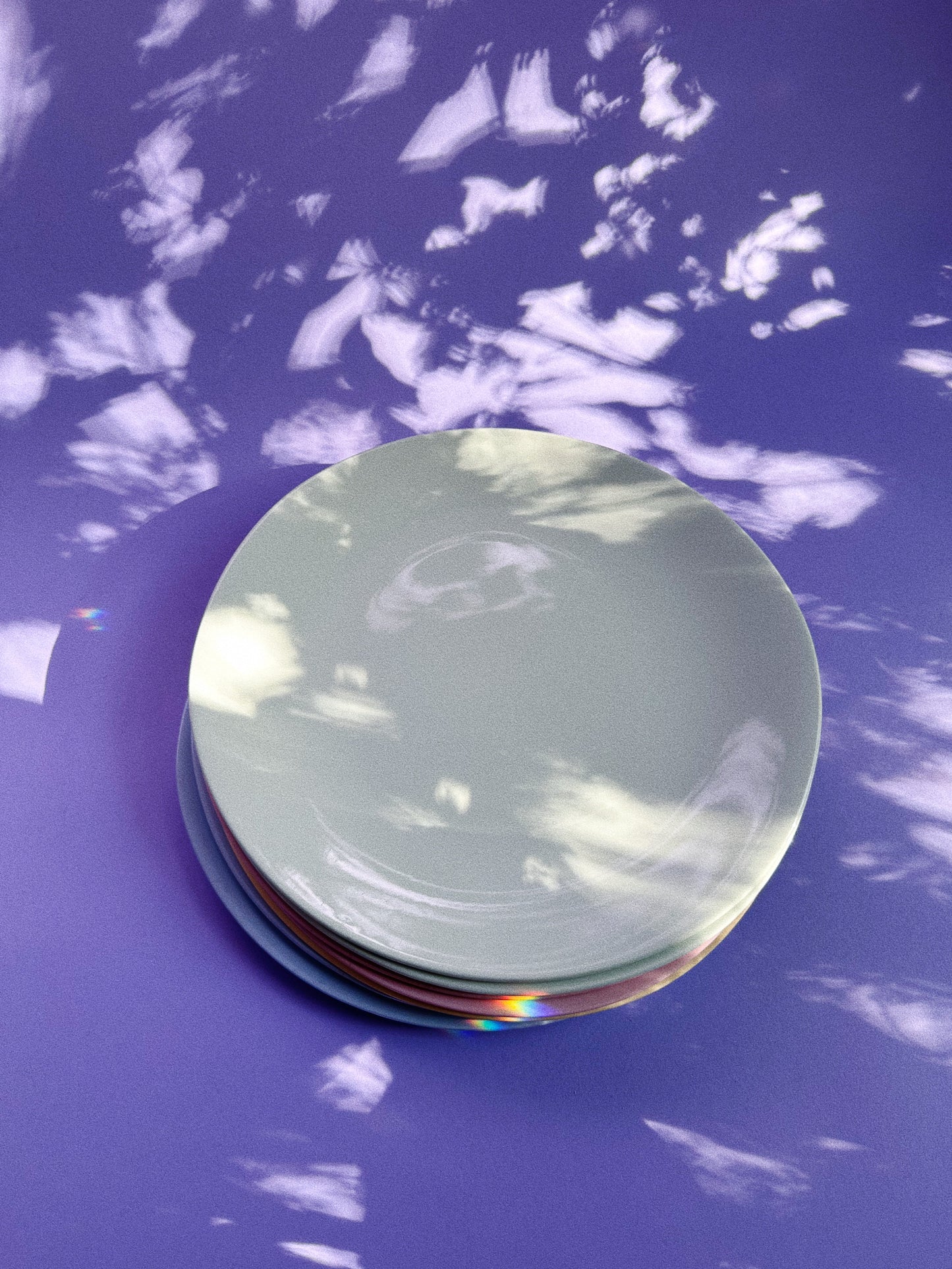 Mid Century Modern Johnson Brothers Cloud Plates, Made In England