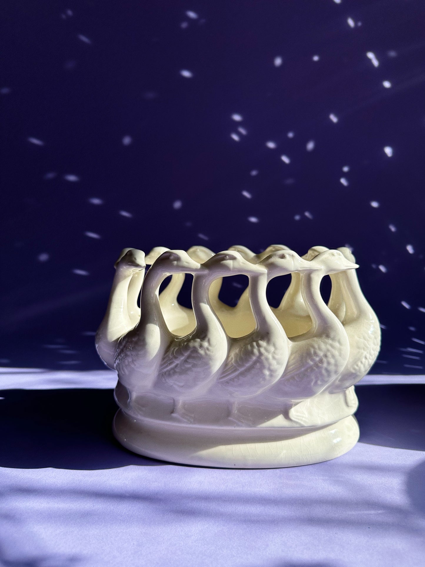 Vintage Lenwile Aradtt Flock Of Geese By Art Ware 12 Geese Large