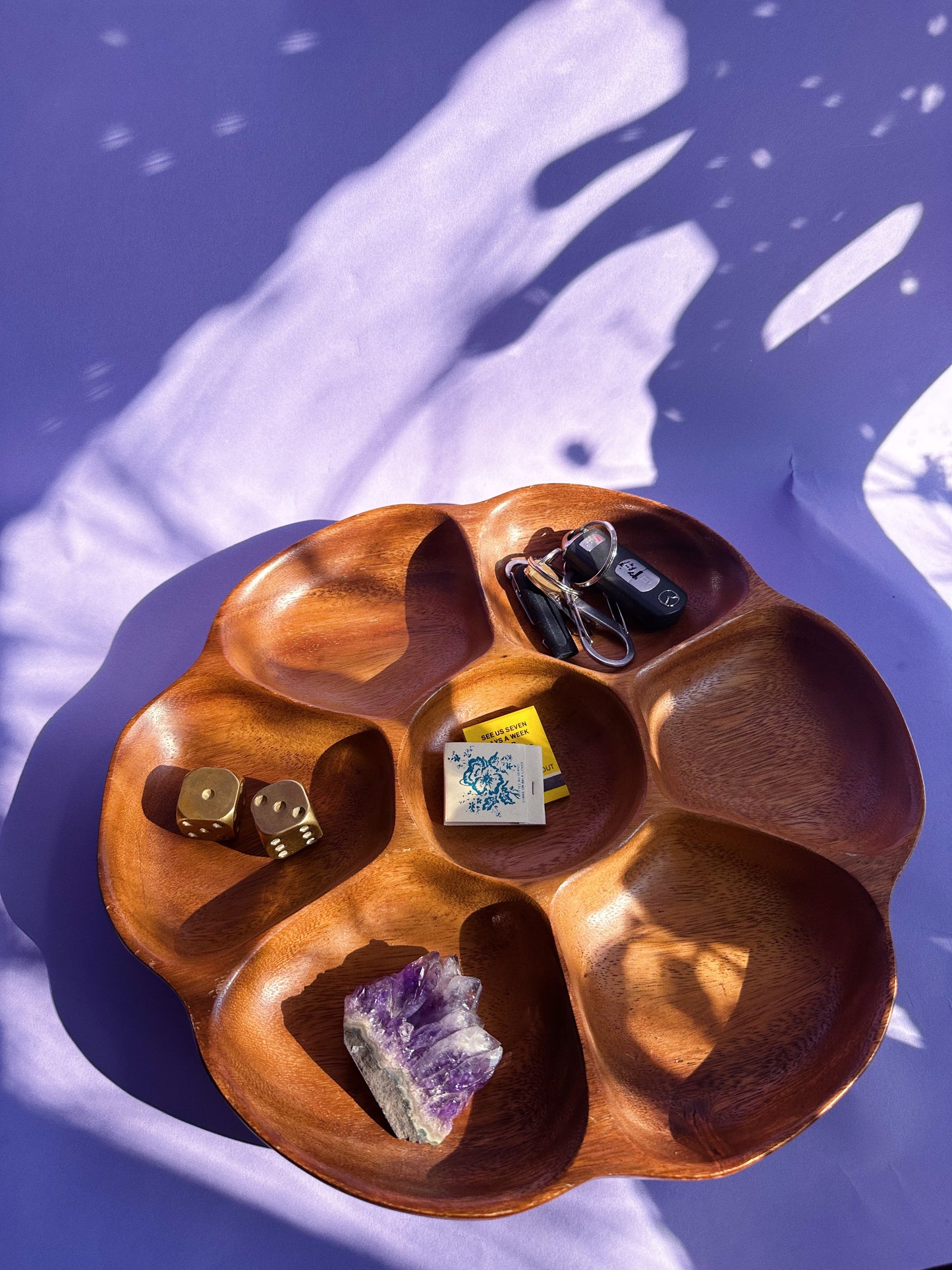 Gorgeous Vintage Wooden Spinning Lazy Susan