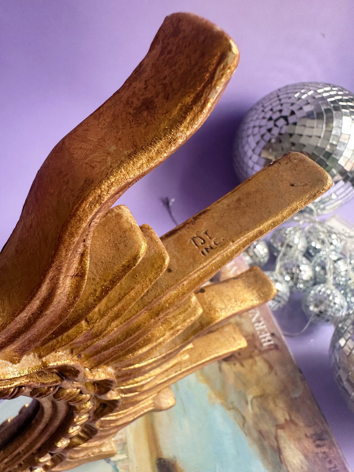 Vintage TST Inc. Sunburst Heavy Gold Wall Mirror - MCM - Hollywood Regency