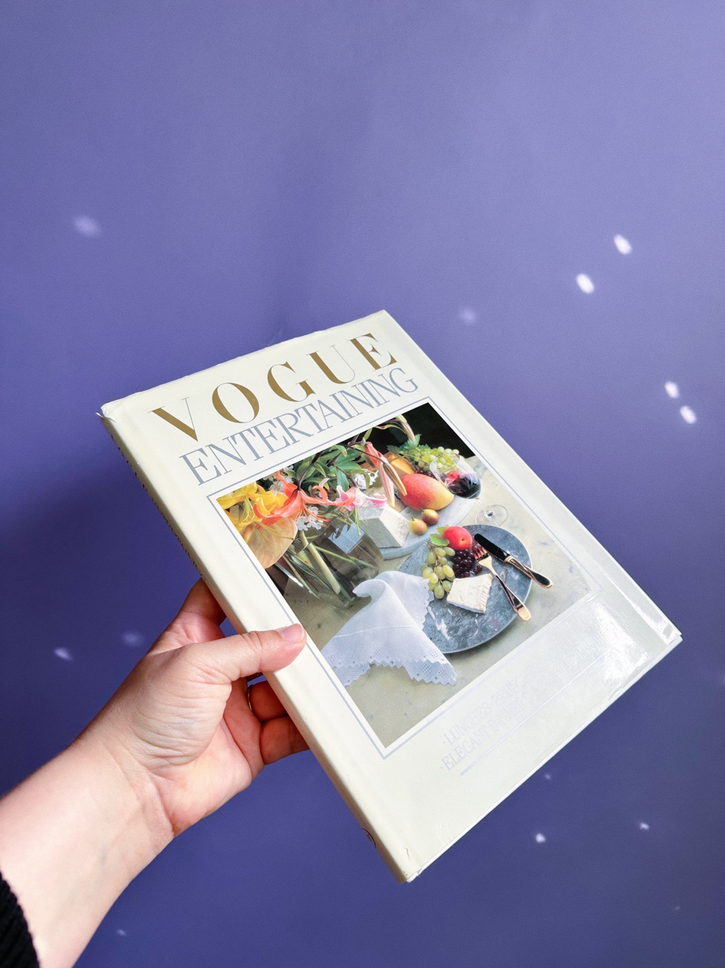 Vintage 1986 Vogue Entertaining Hardcover Coffee Table Book