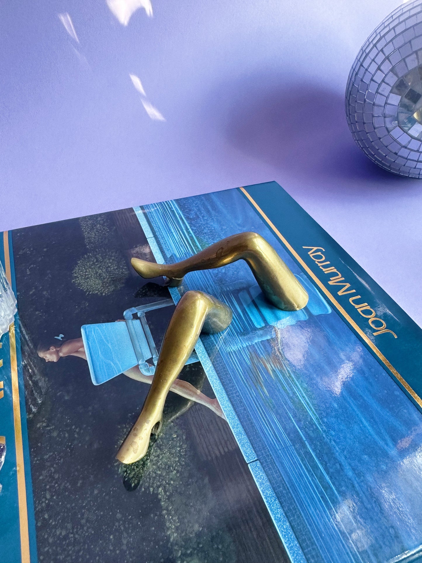 Vintage Heavy Brass Leg Bottle Opener