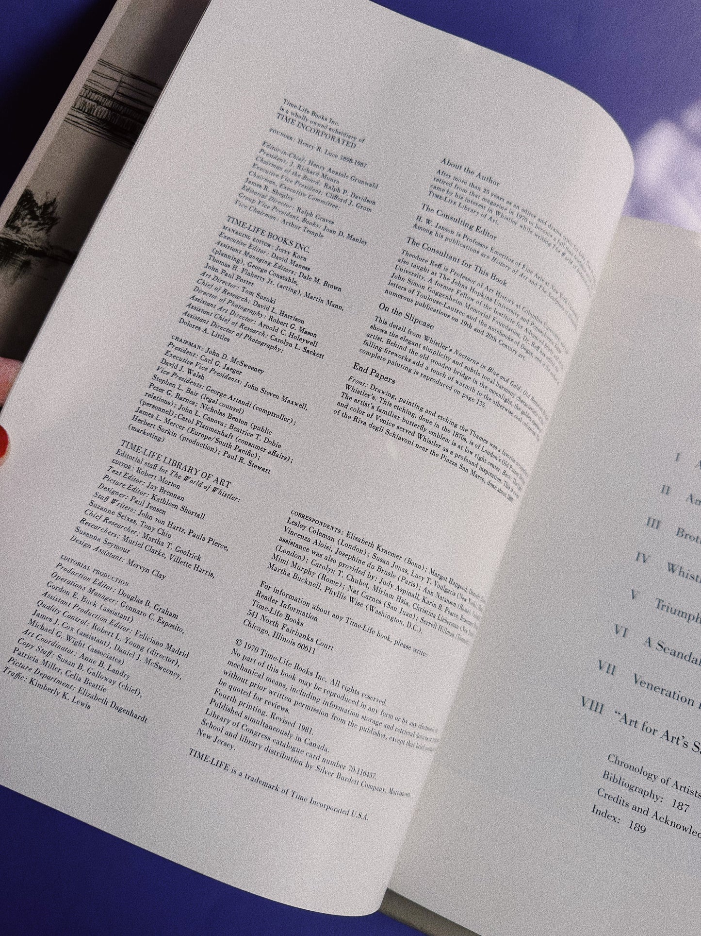 Vintage The World of Whistler 1834-1903 Hardcover Time Life Art Book