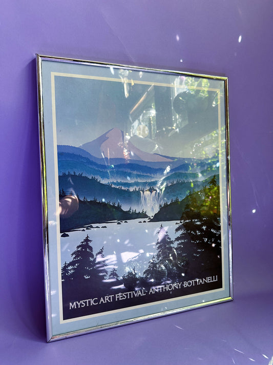 Vintage Mystic Art Festival Framed Print Poster