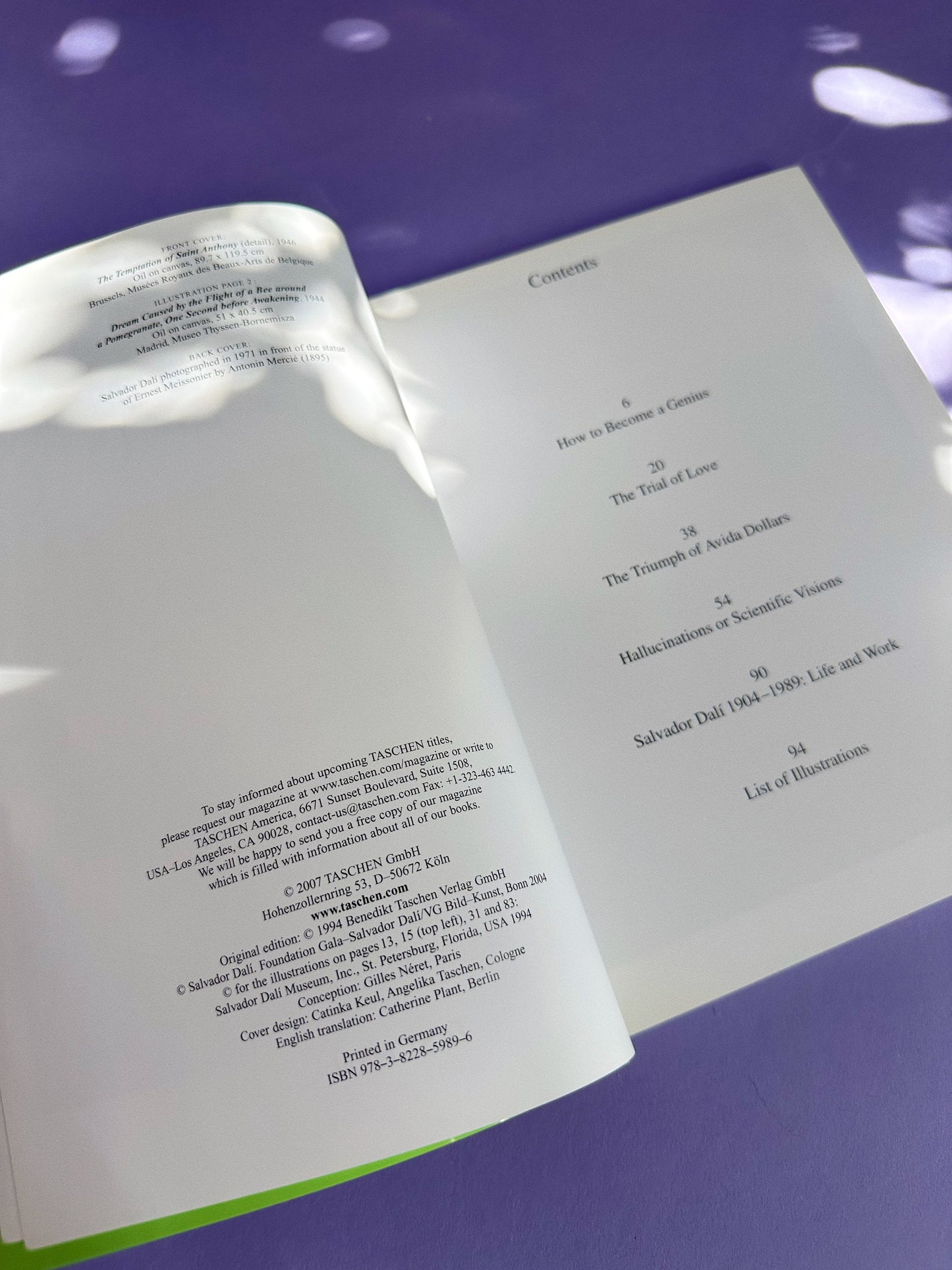 Salvador Dali Taschen Coffee Table Softcover Book