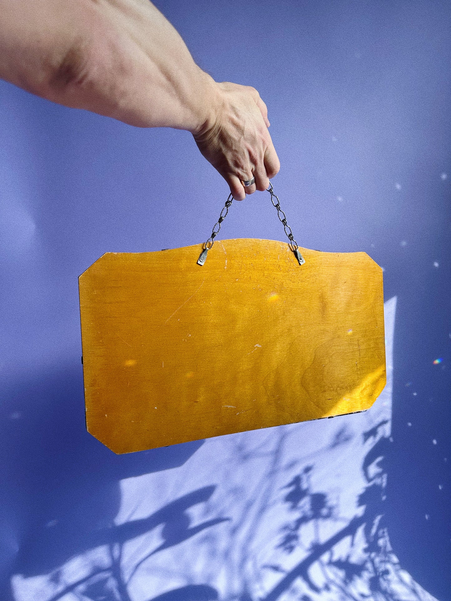 Sweet Heavy Vintage Hanging Mirror