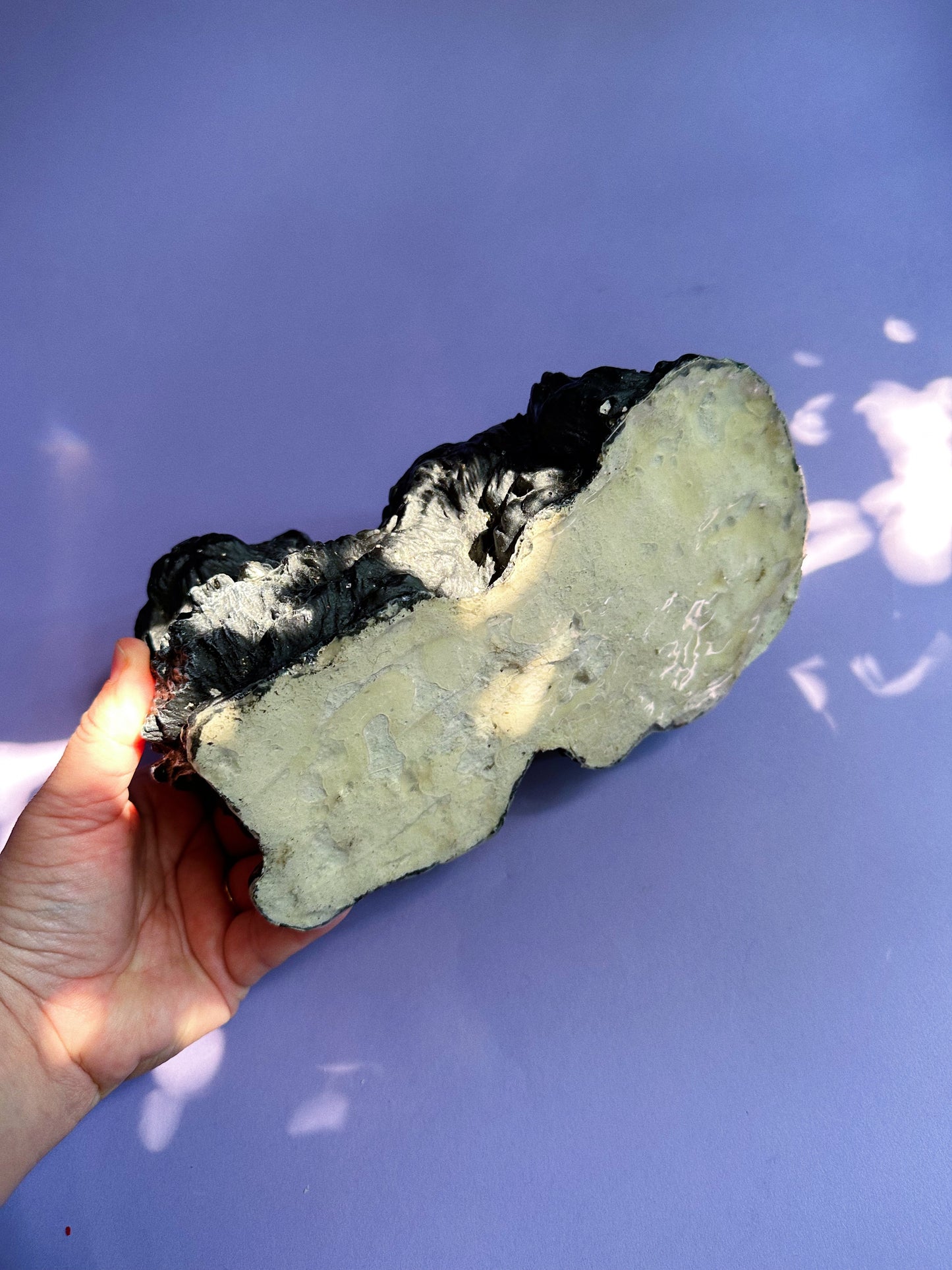 Vintage Very Heavy Cement Black Cat Door Stop