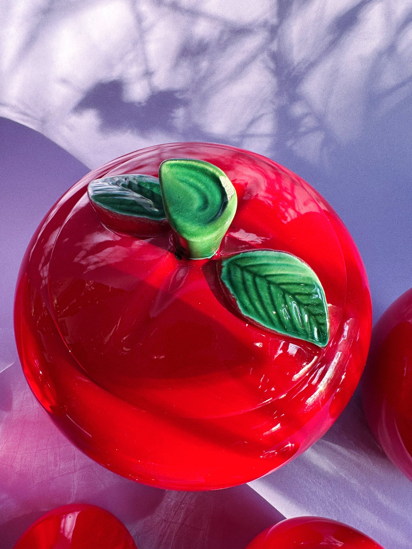 Vintage Red Ceramic Apple Canisters & Salt Pepper Shakers