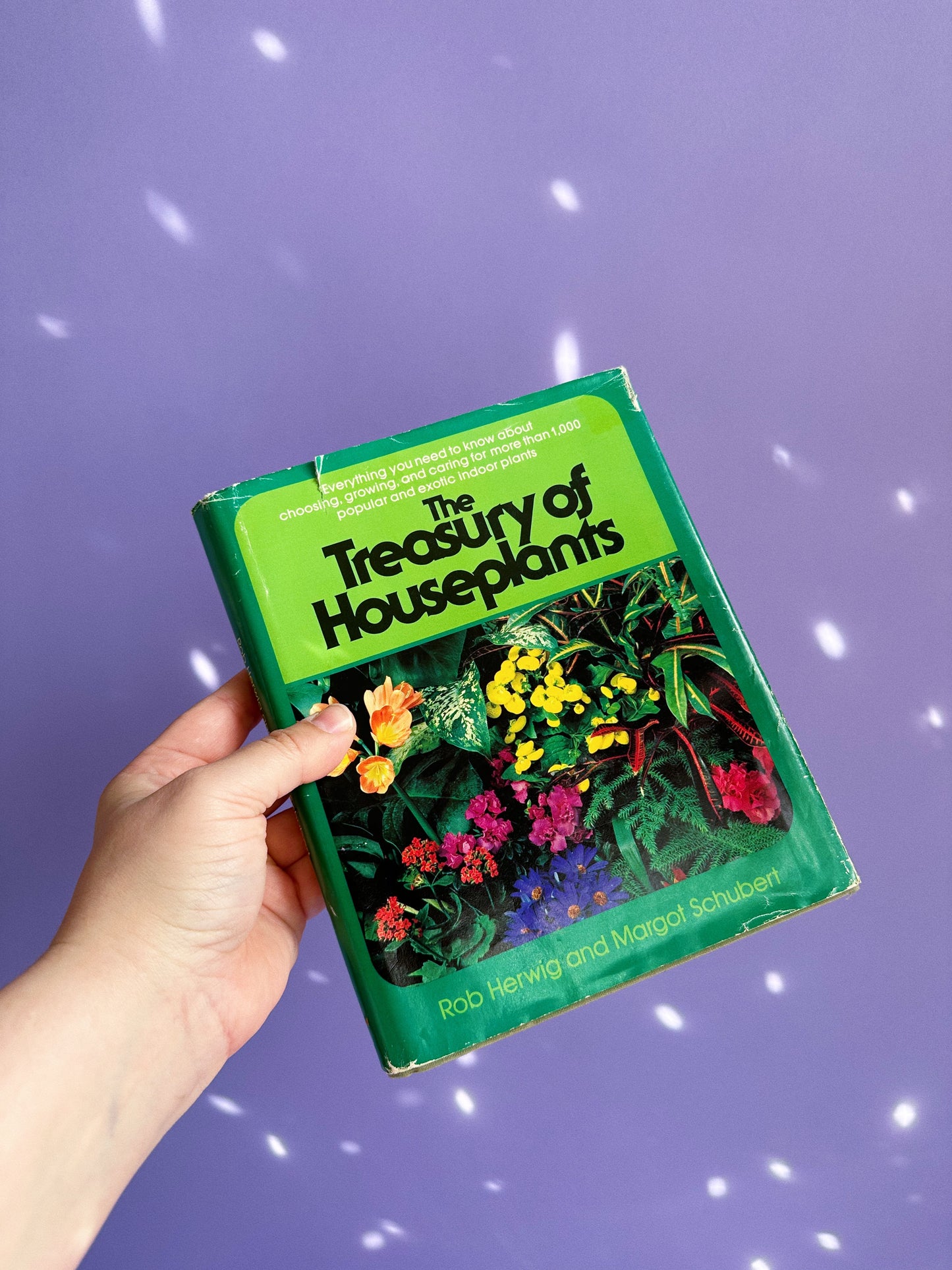 Vintage 1970s Treasury of Houseplants Hardcover Book