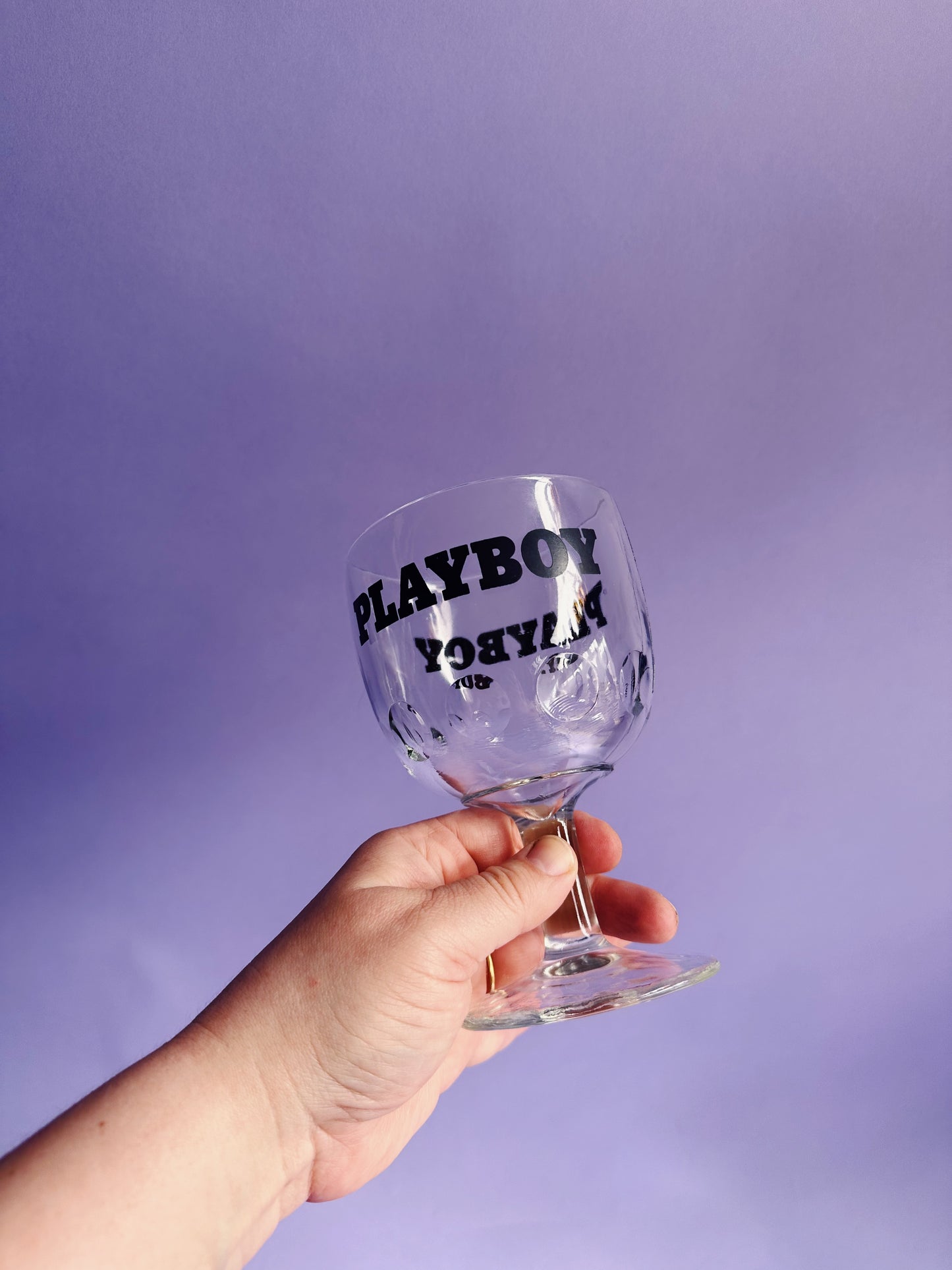 Vintage Playboy Glass Stemware