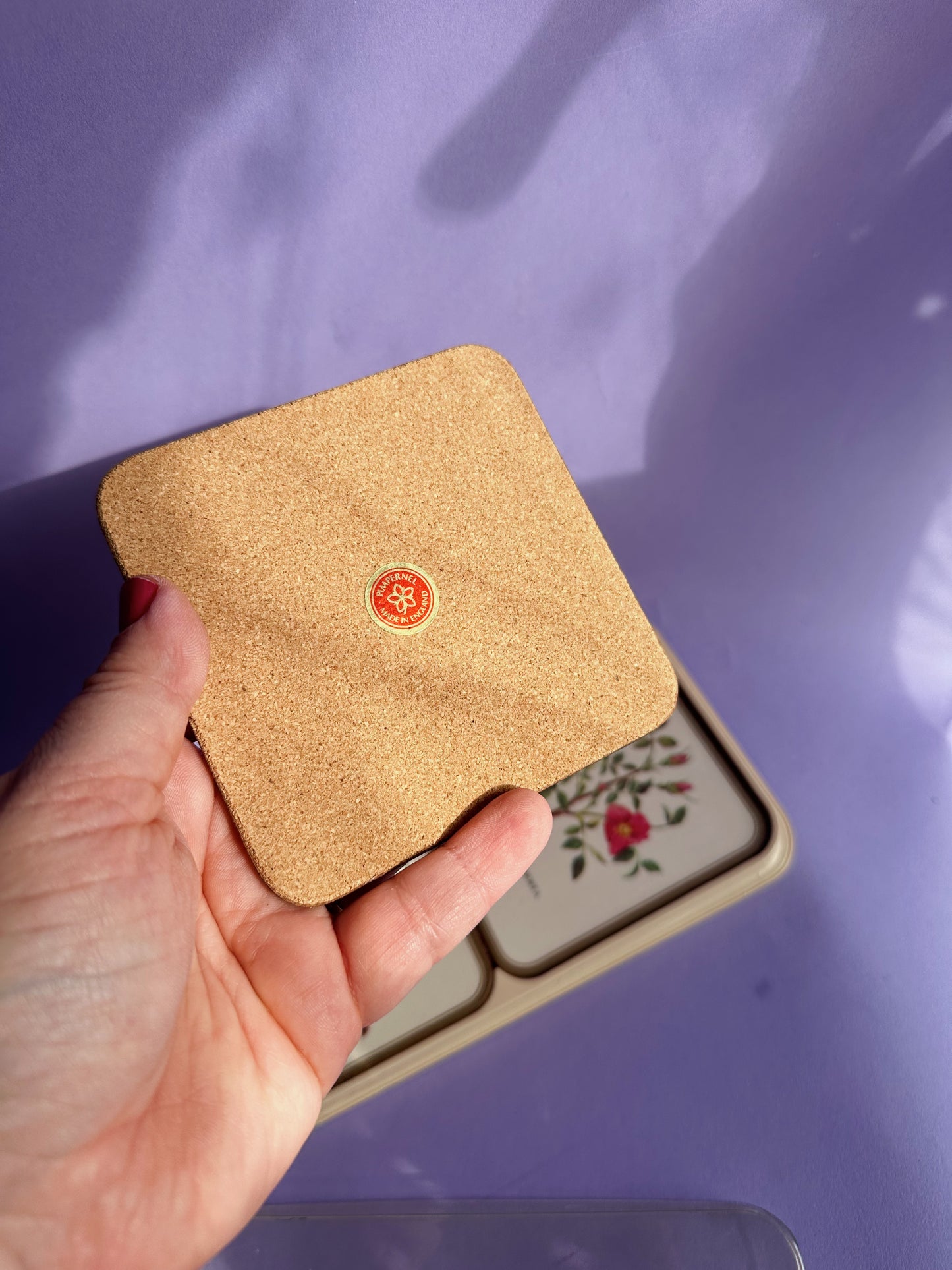 Vintage Pimpernel Alberta Floral Botanical Coasters Set of 6