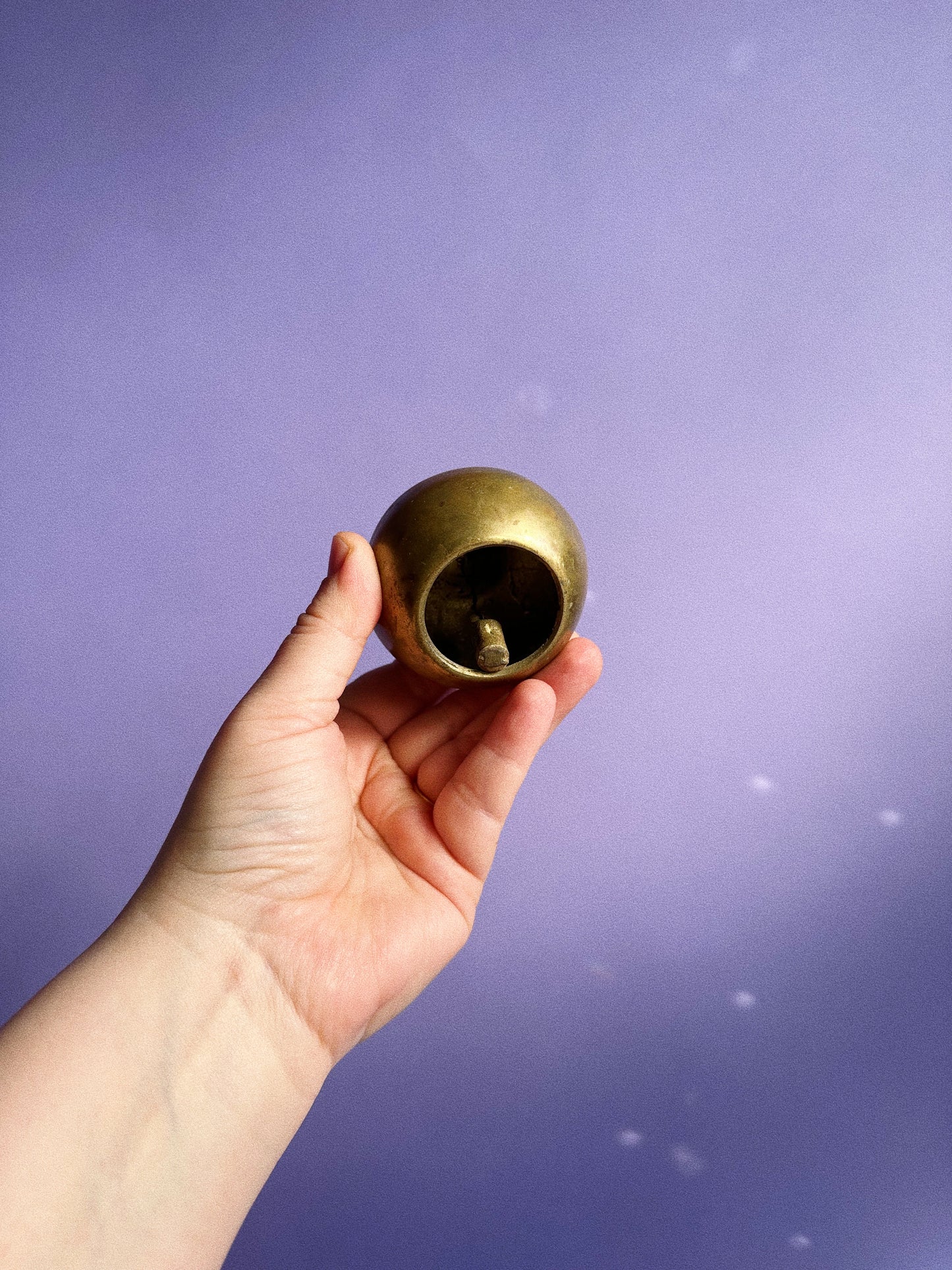 Vintage Solid Brass Apple Bell