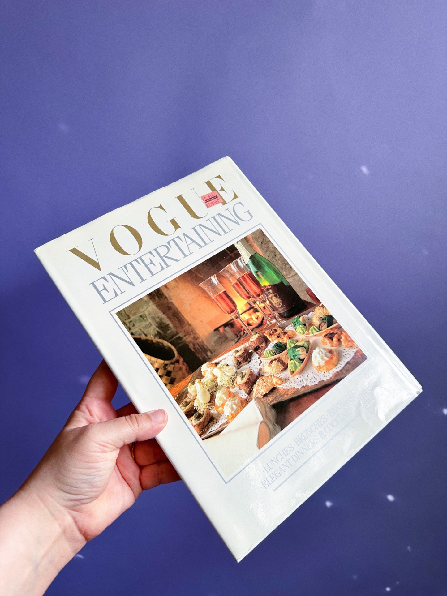 Vintage 1986 Vogue Entertaining Hardcover Coffee Table Book